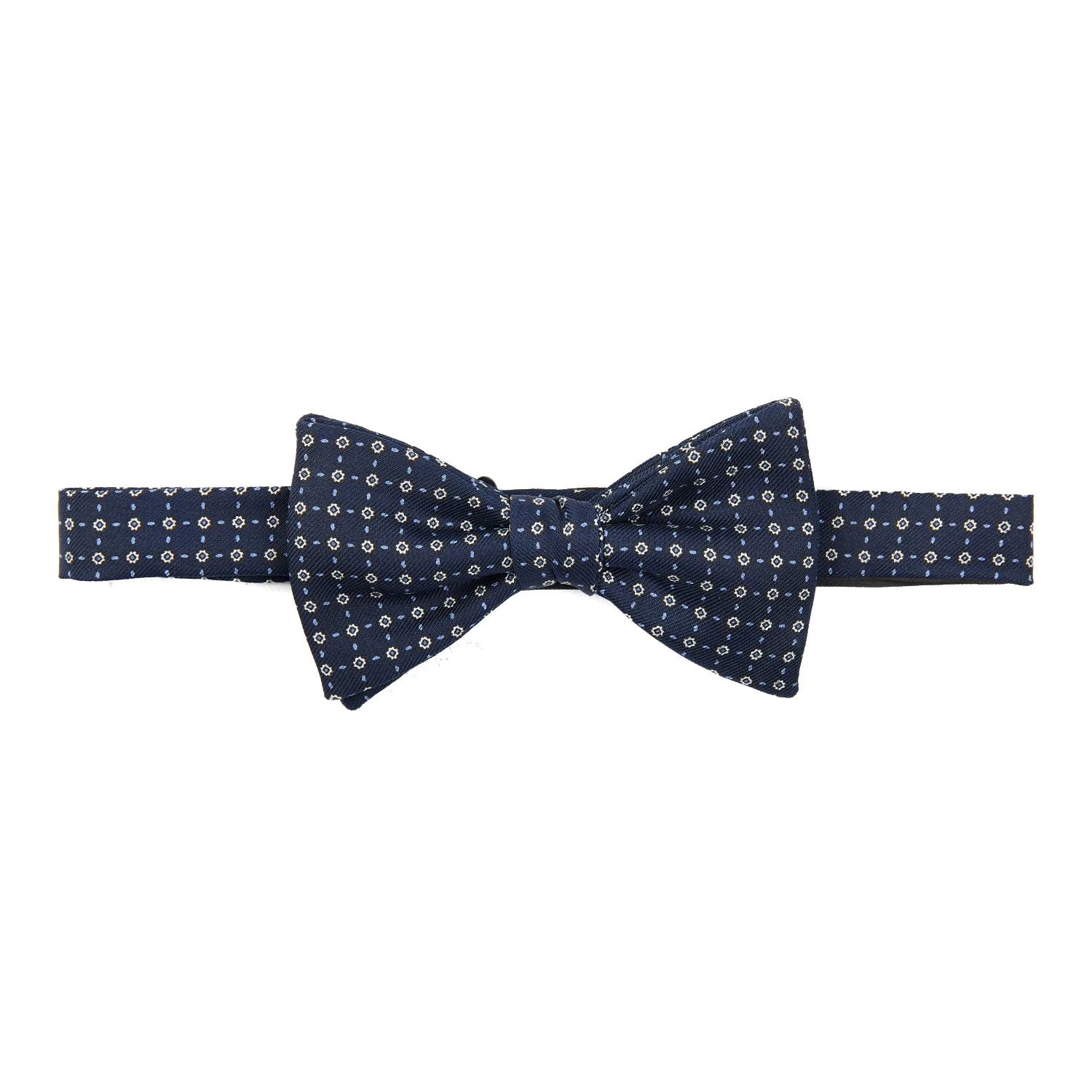 DARK BLUE PRE-KNOTTED SILK BOWTIE - Image 3