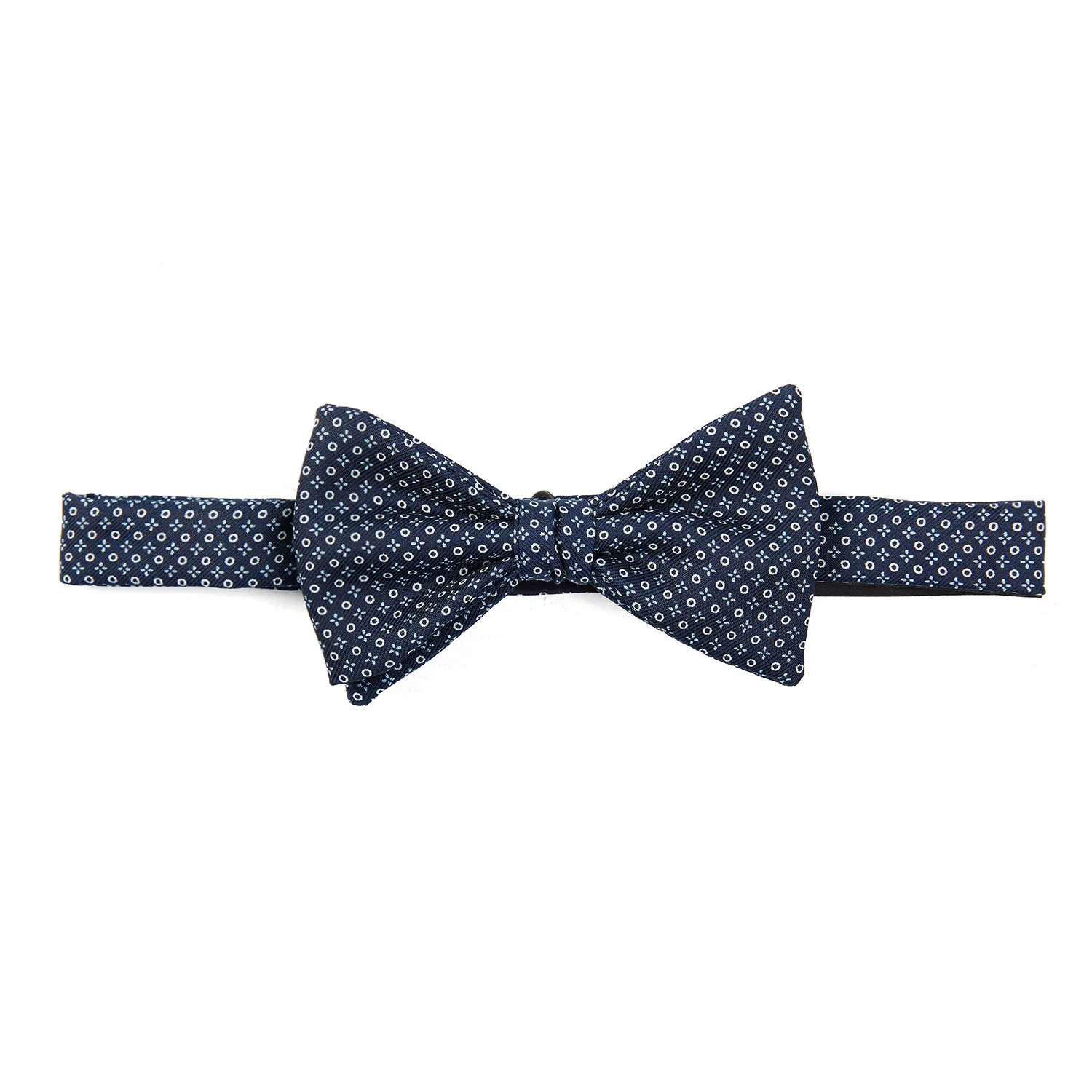 DARK BLUE PRE-KNOTTED SILK BOWTIE - Image 3