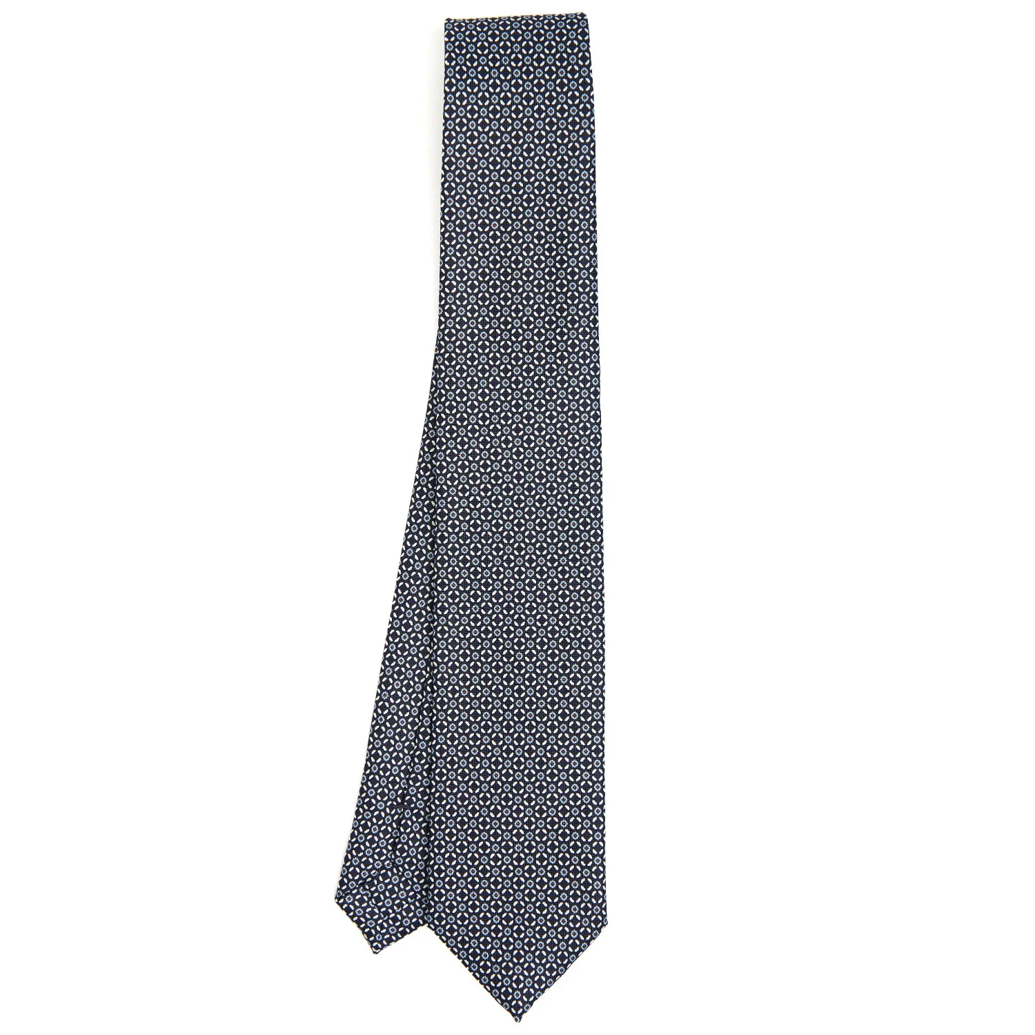 DARK BLUE SARTORIAL 7 CM SILK TIE - Image 2