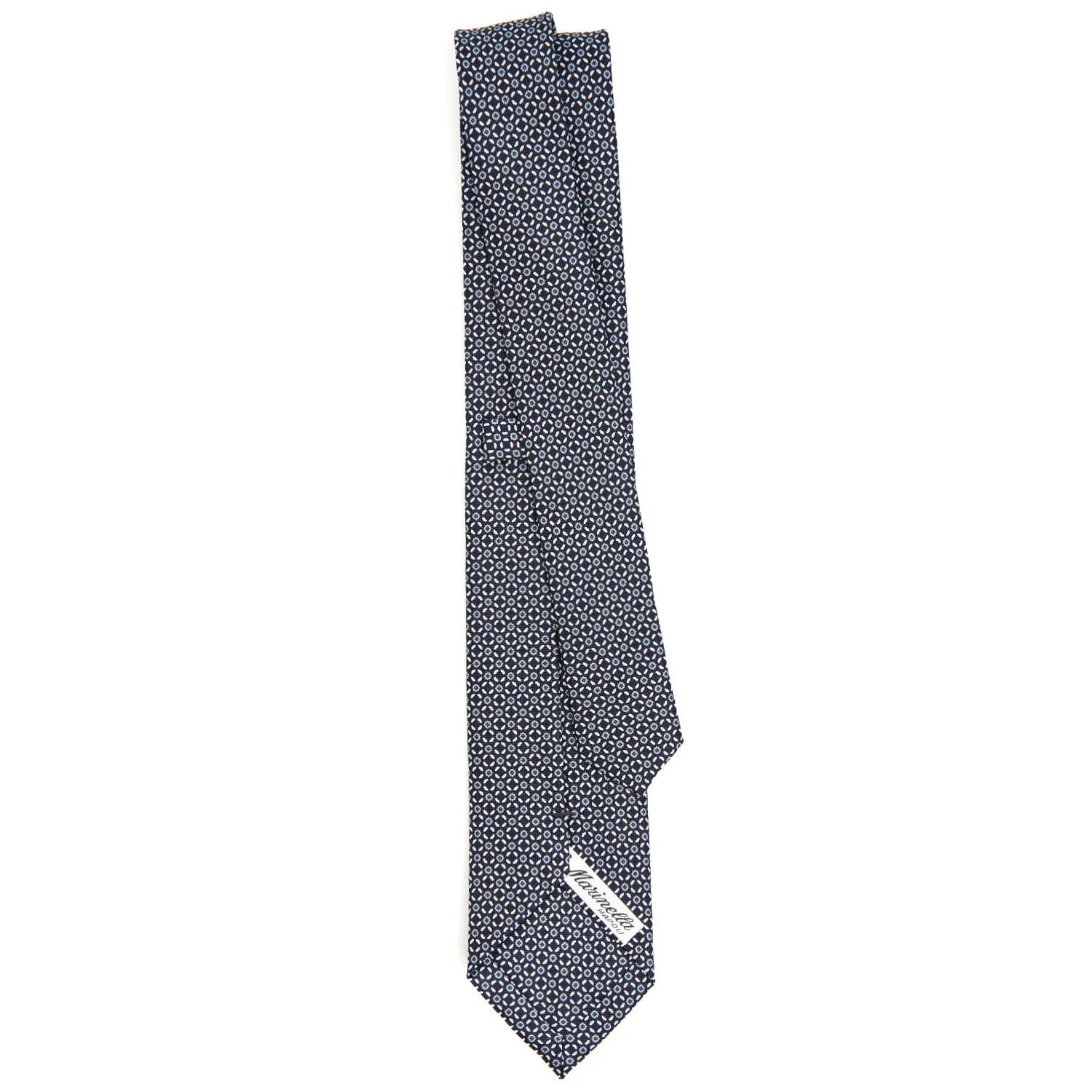 DARK BLUE SARTORIAL 7 CM SILK TIE - Image 3
