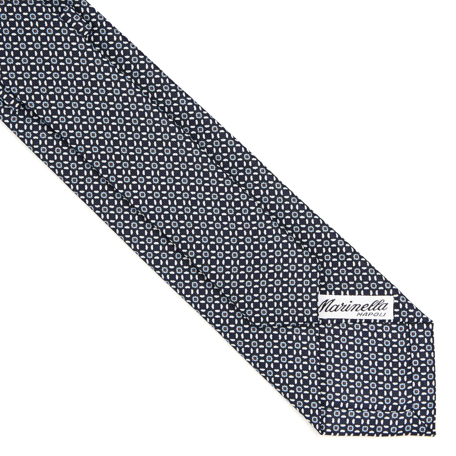DARK BLUE SARTORIAL 7 CM SILK TIE - Image 4