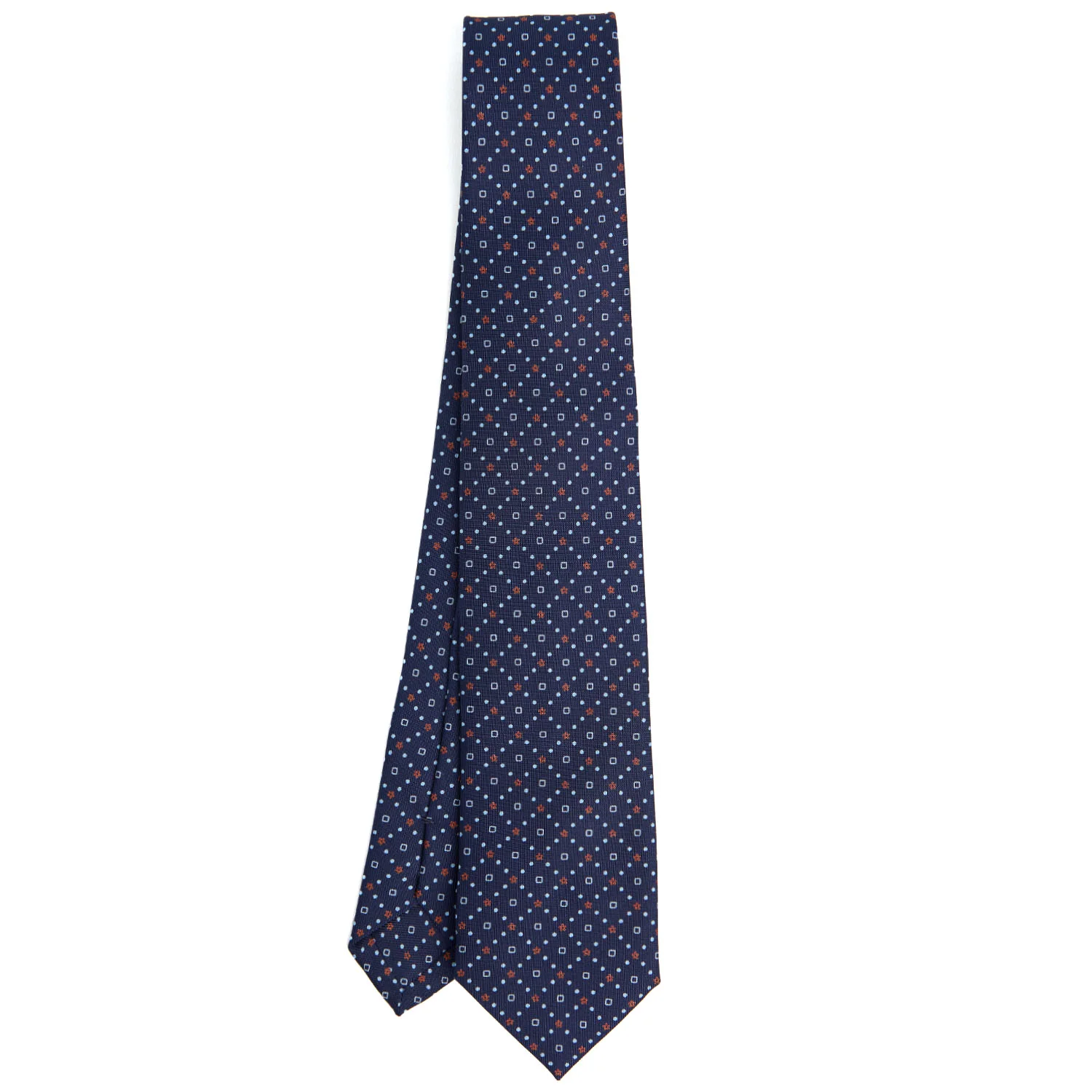 DARK BLUE SARTORIAL 7 CM SILK TIE - Image 2