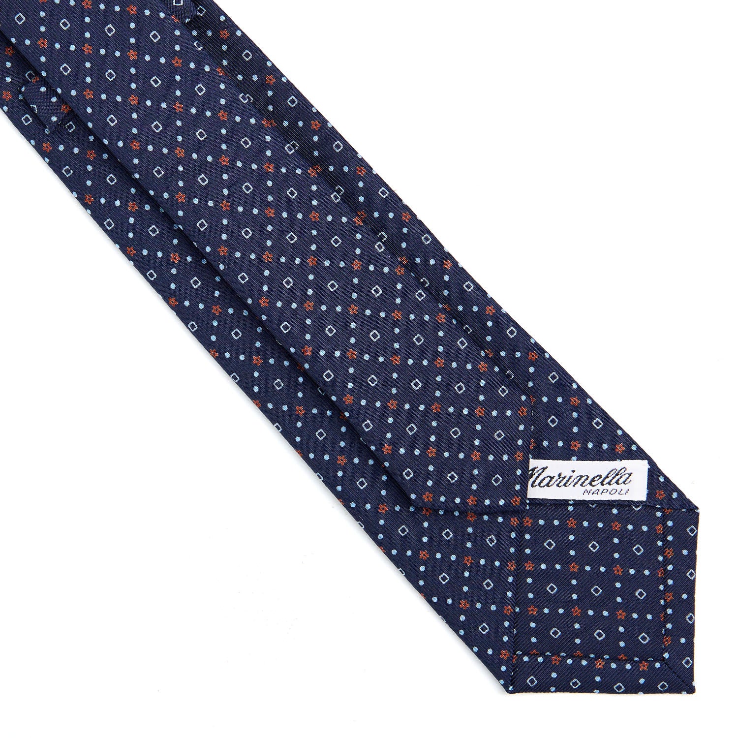 DARK BLUE SARTORIAL 7 CM SILK TIE - Image 4