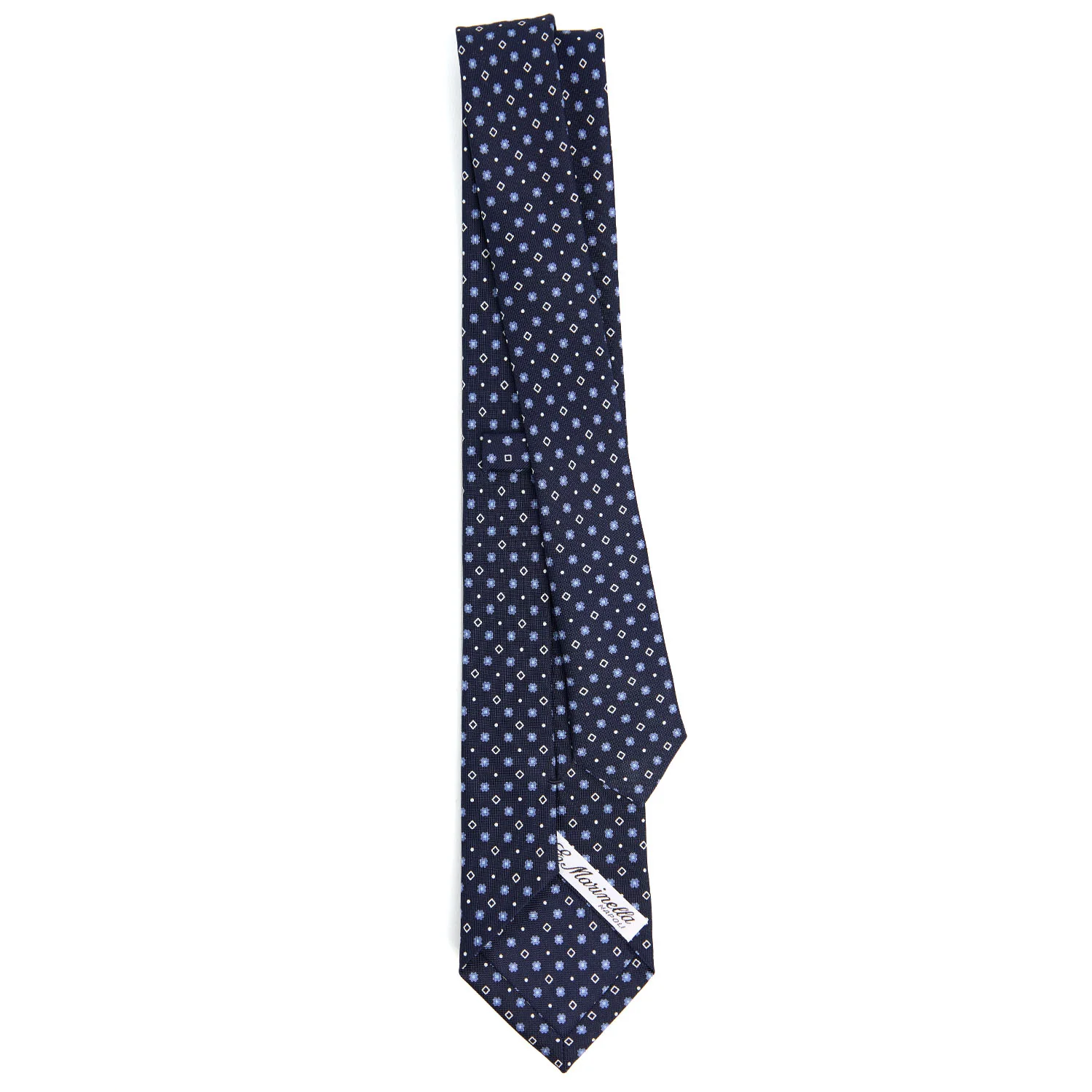 DARK BLUE SARTORIAL 7 CM SILK TIE - Image 3