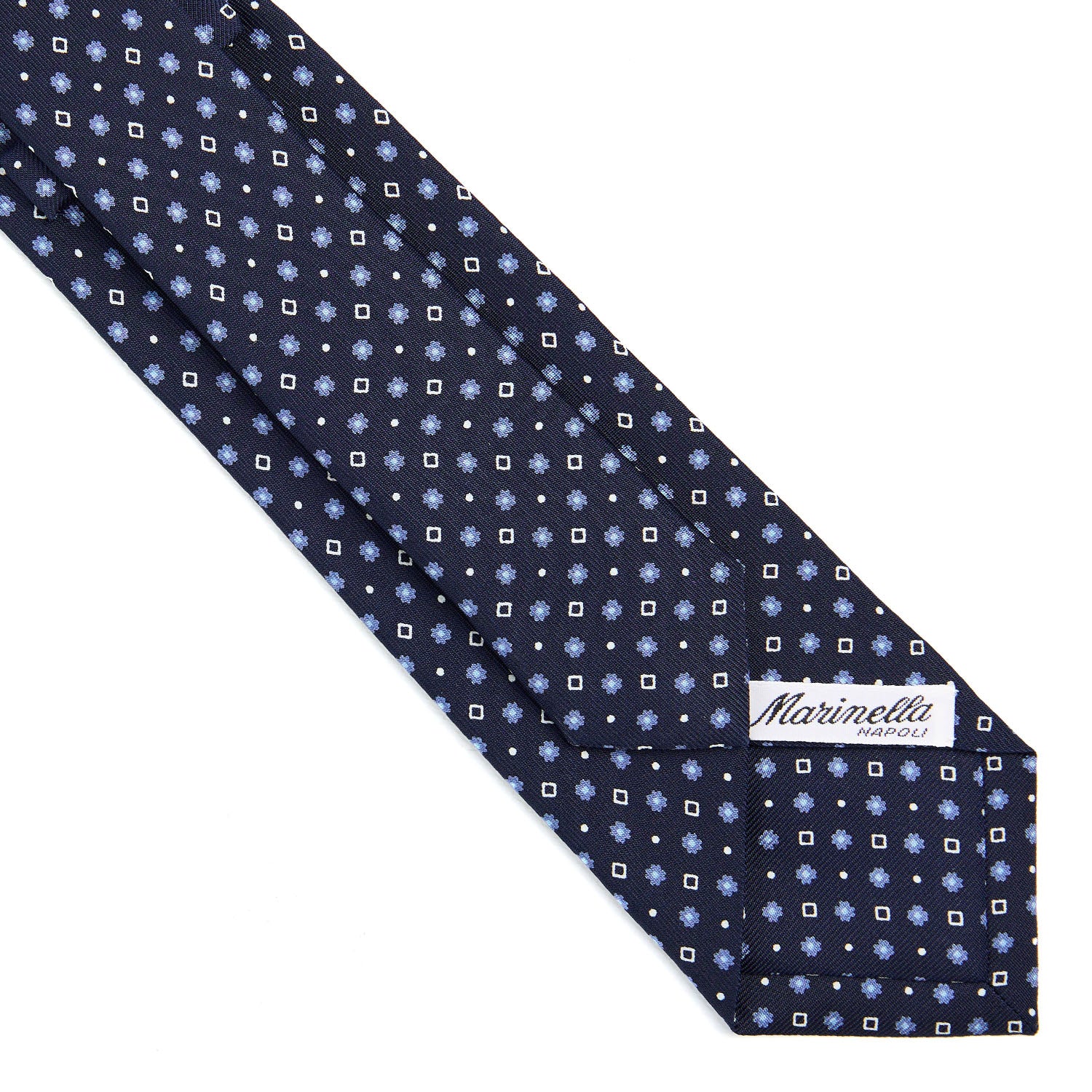 DARK BLUE SARTORIAL 7 CM SILK TIE - Image 4