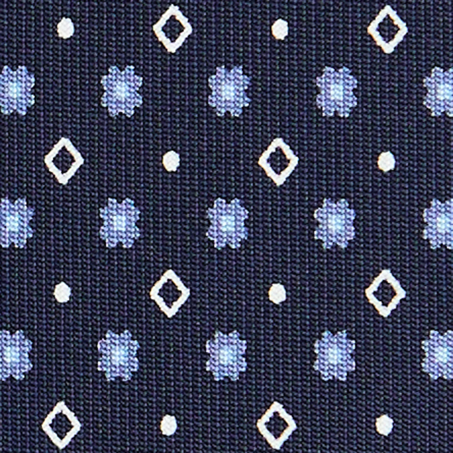 DARK BLUE SARTORIAL 7 CM SILK TIE - Image 5