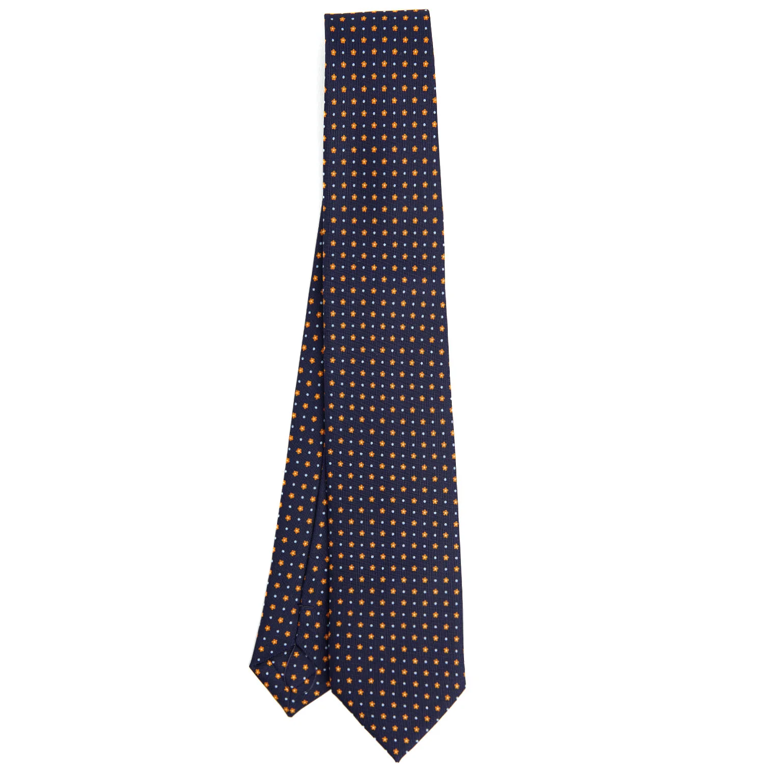 DARK BLUE SARTORIAL 7 CM SILK TIE - Image 2