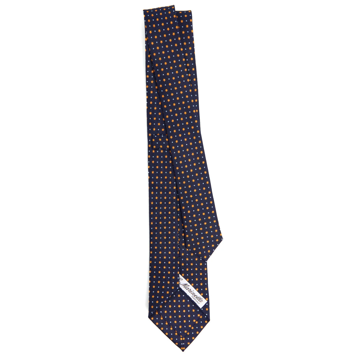 DARK BLUE SARTORIAL 7 CM SILK TIE - Image 3