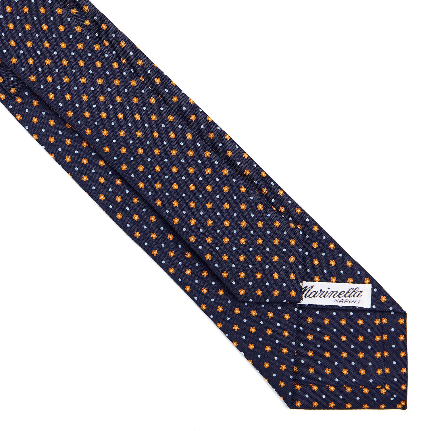 DARK BLUE SARTORIAL 7 CM SILK TIE - Image 4