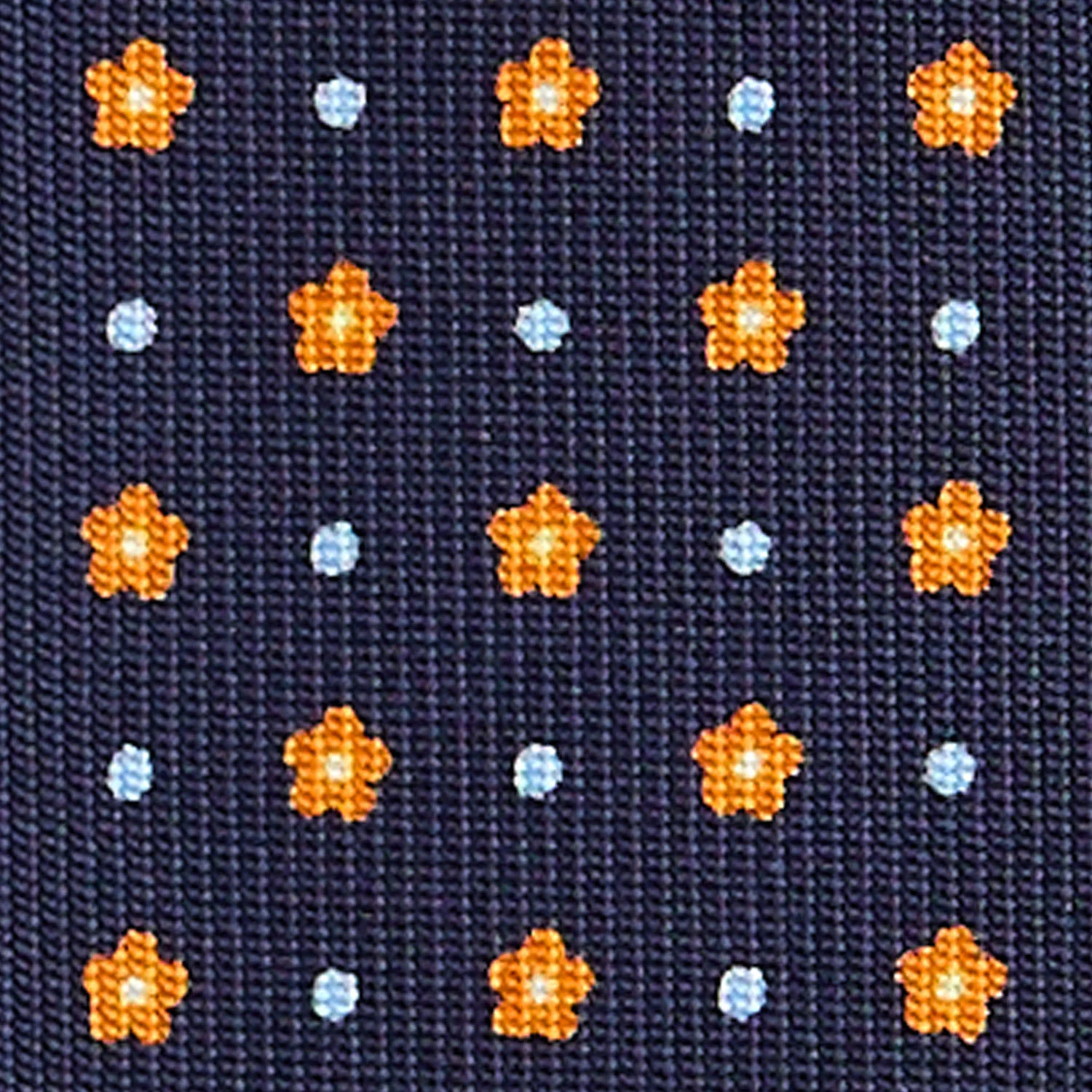 DARK BLUE SARTORIAL 7 CM SILK TIE - Image 5