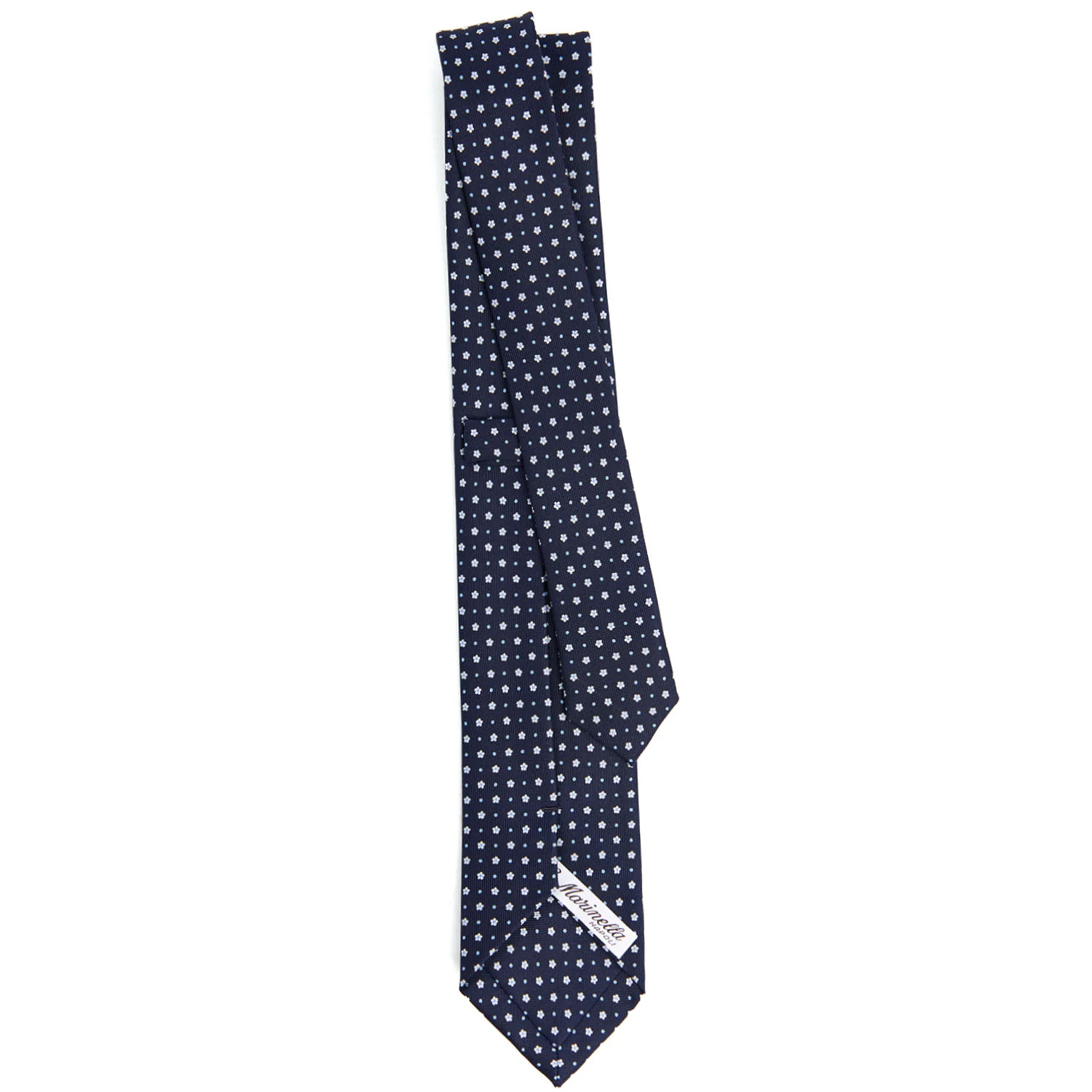 DARK BLUE SARTORIAL 7 CM SILK TIE - Image 3