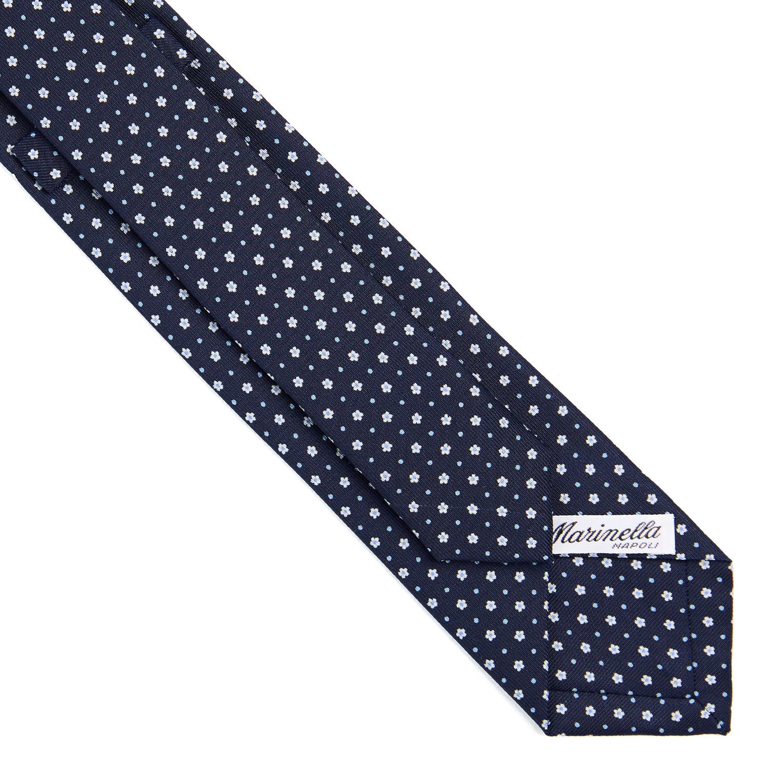 DARK BLUE SARTORIAL 7 CM SILK TIE - Image 4