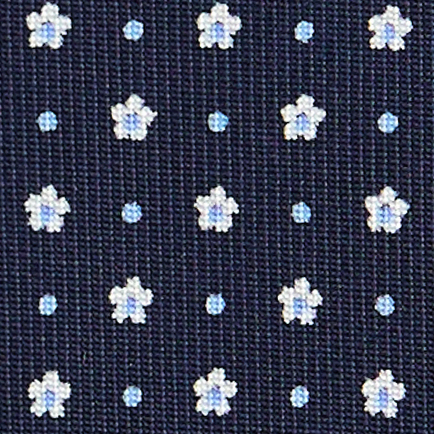 DARK BLUE SARTORIAL 7 CM SILK TIE - Image 5