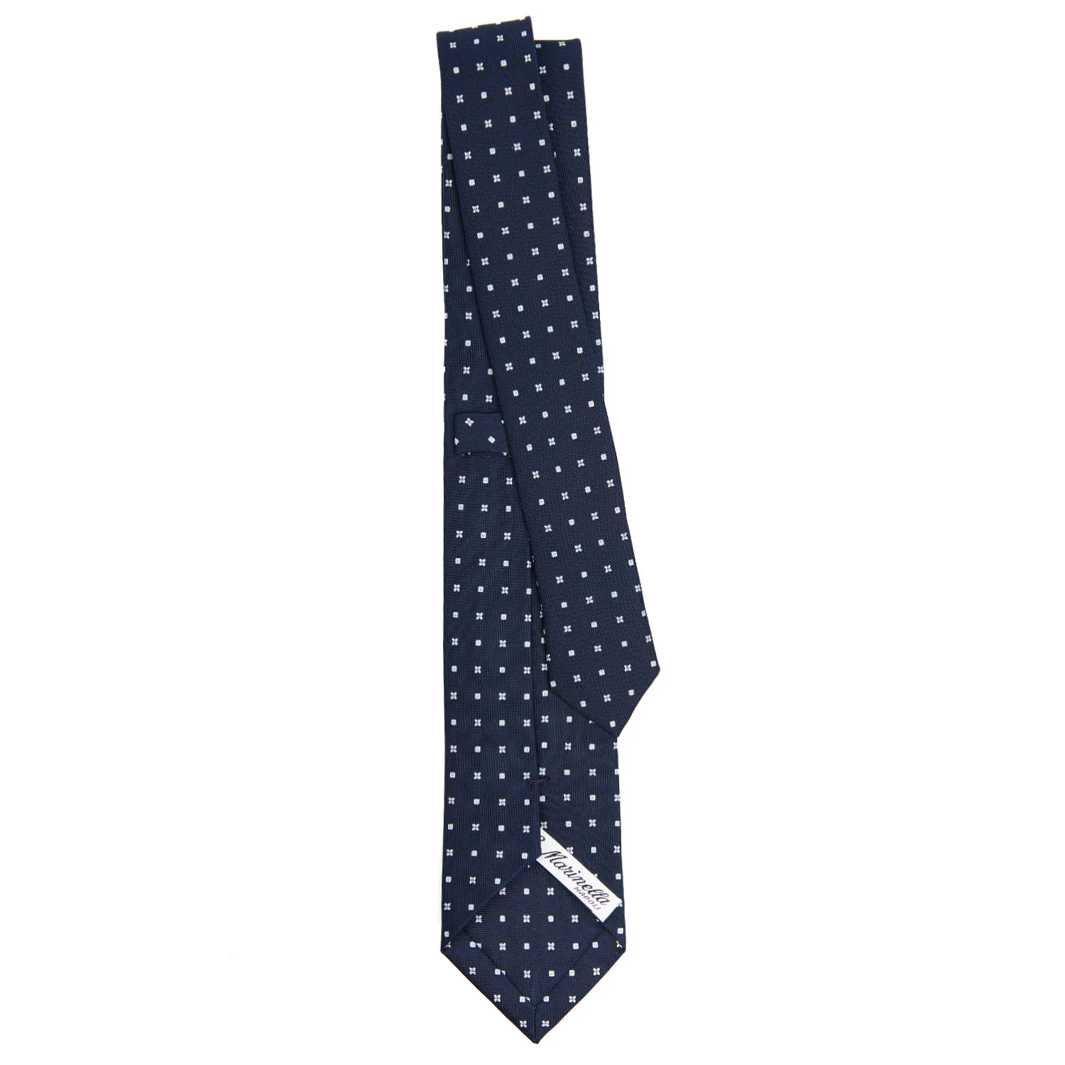 DARK BLUE SARTORIAL 7 CM SILK TIE - Image 3