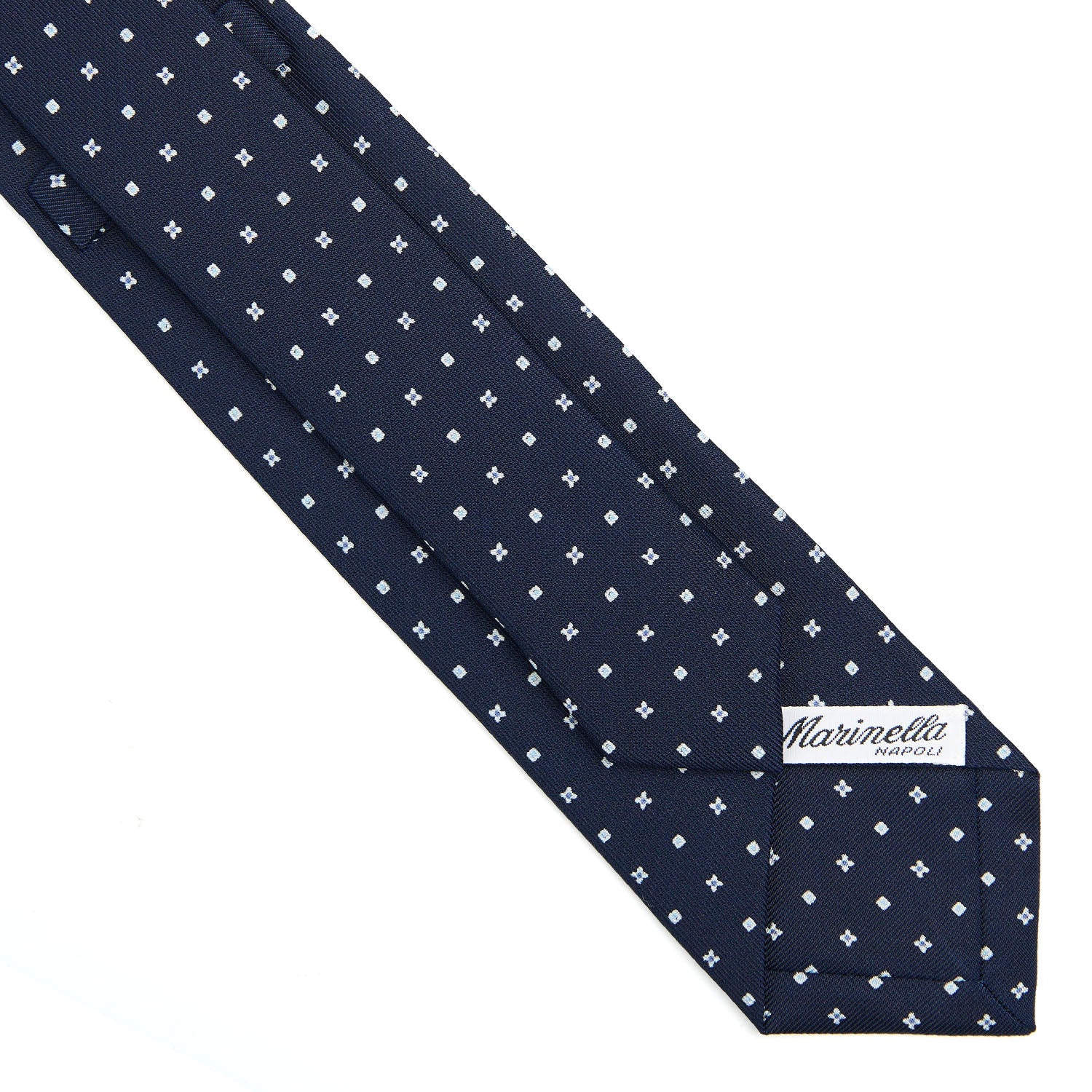 DARK BLUE SARTORIAL 7 CM SILK TIE - Image 4