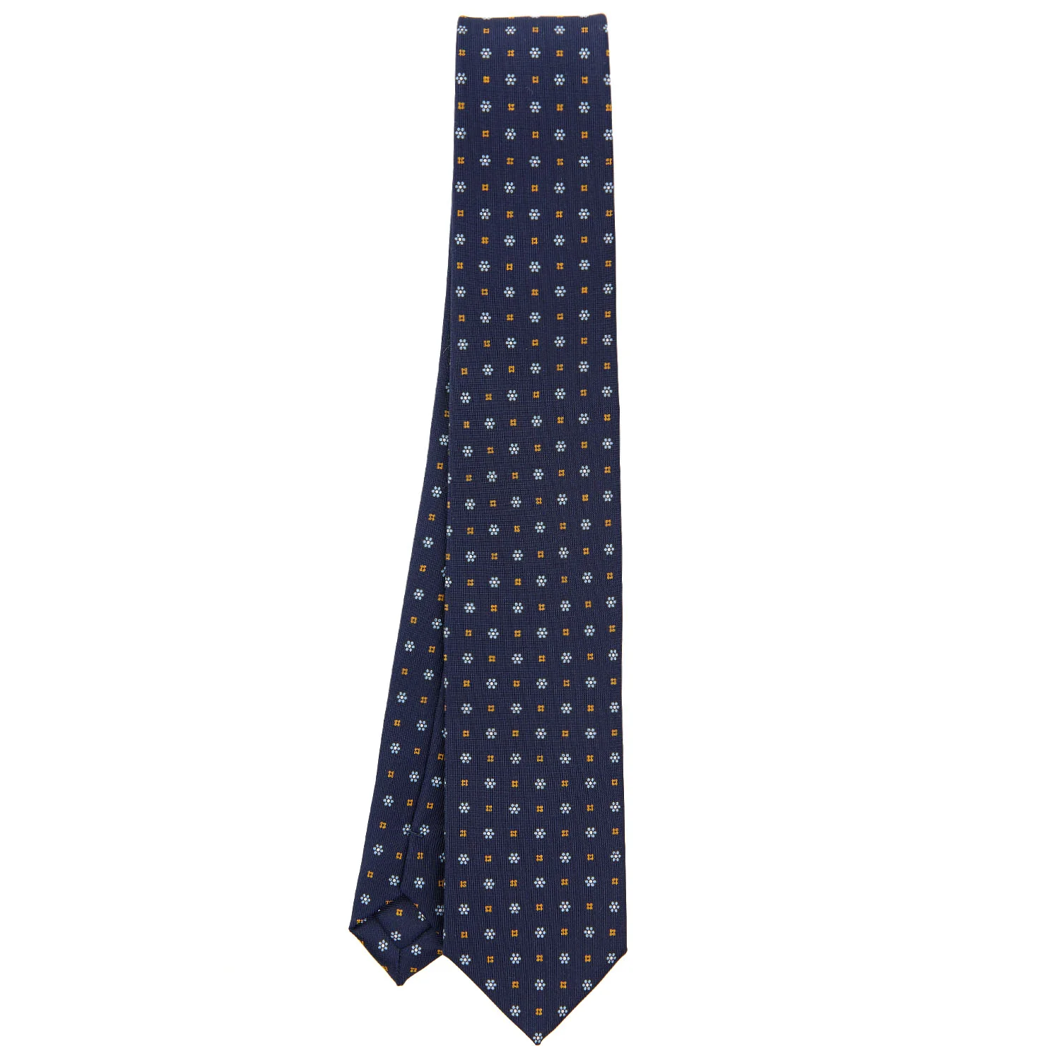 DARK BLUE SARTORIAL 7 CM SILK TIE - Image 2