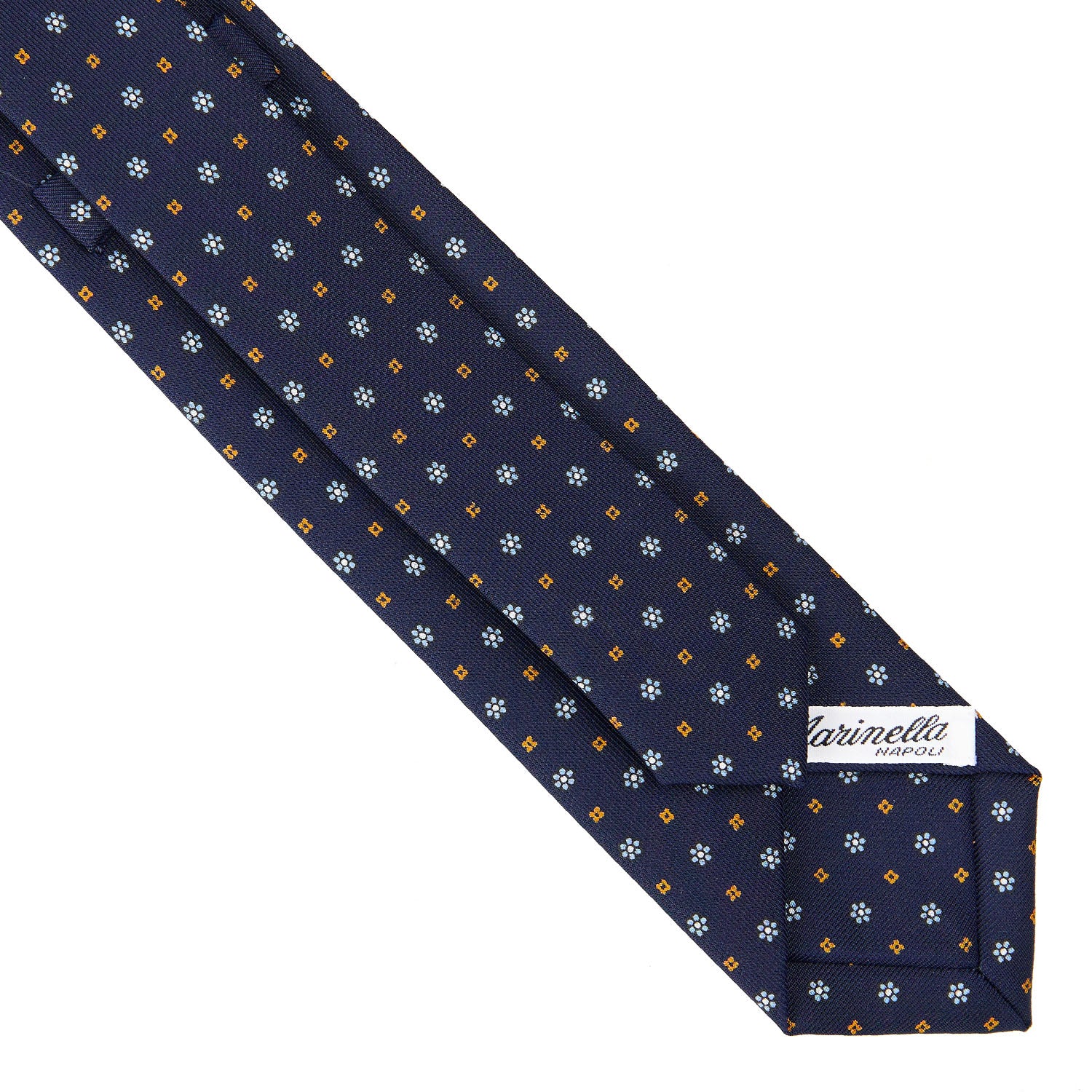 DARK BLUE SARTORIAL 7 CM SILK TIE - Image 4