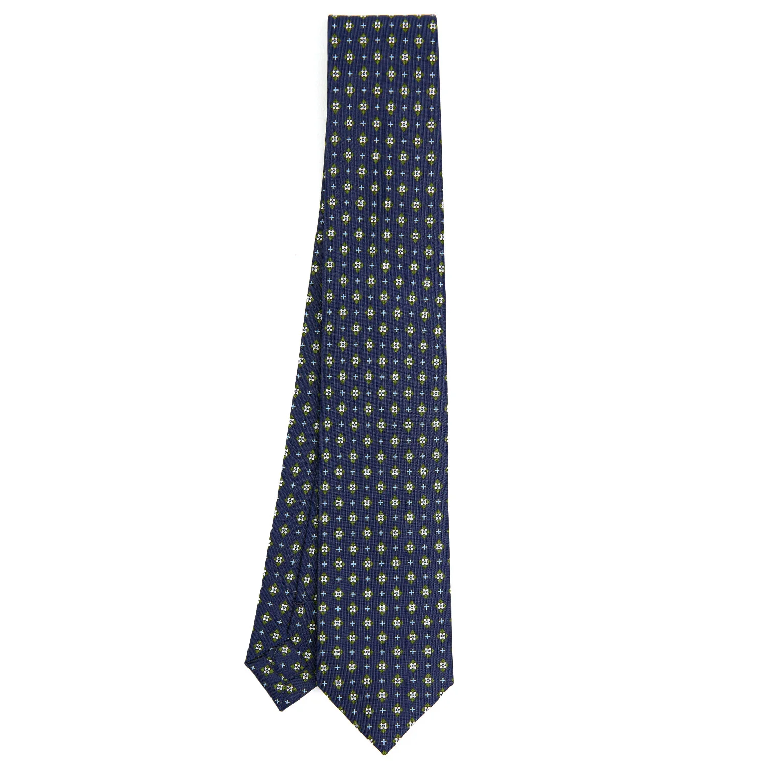 DARK BLUE SARTORIAL 7 CM SILK TIE - Image 2