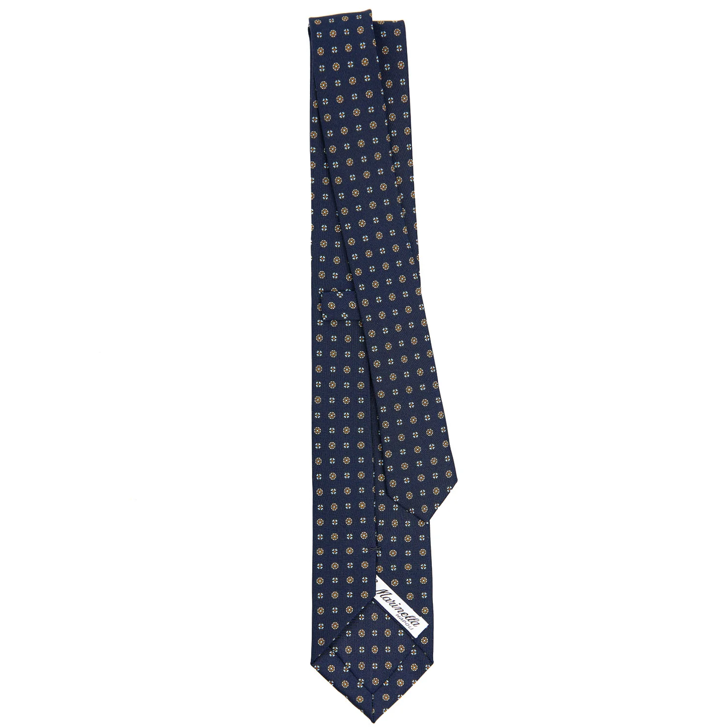 DARK BLUE SARTORIAL 7 CM SILK TIE - Image 3