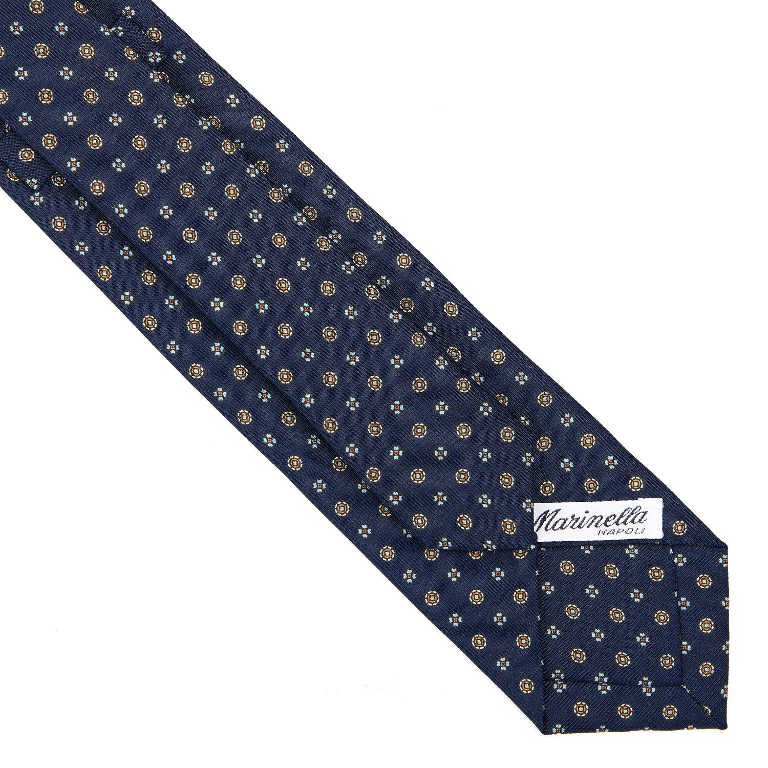 DARK BLUE SARTORIAL 7 CM SILK TIE - Image 4