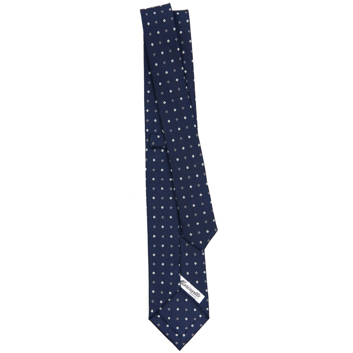 DARK BLUE SARTORIAL 7 CM SILK TIE - Image 3