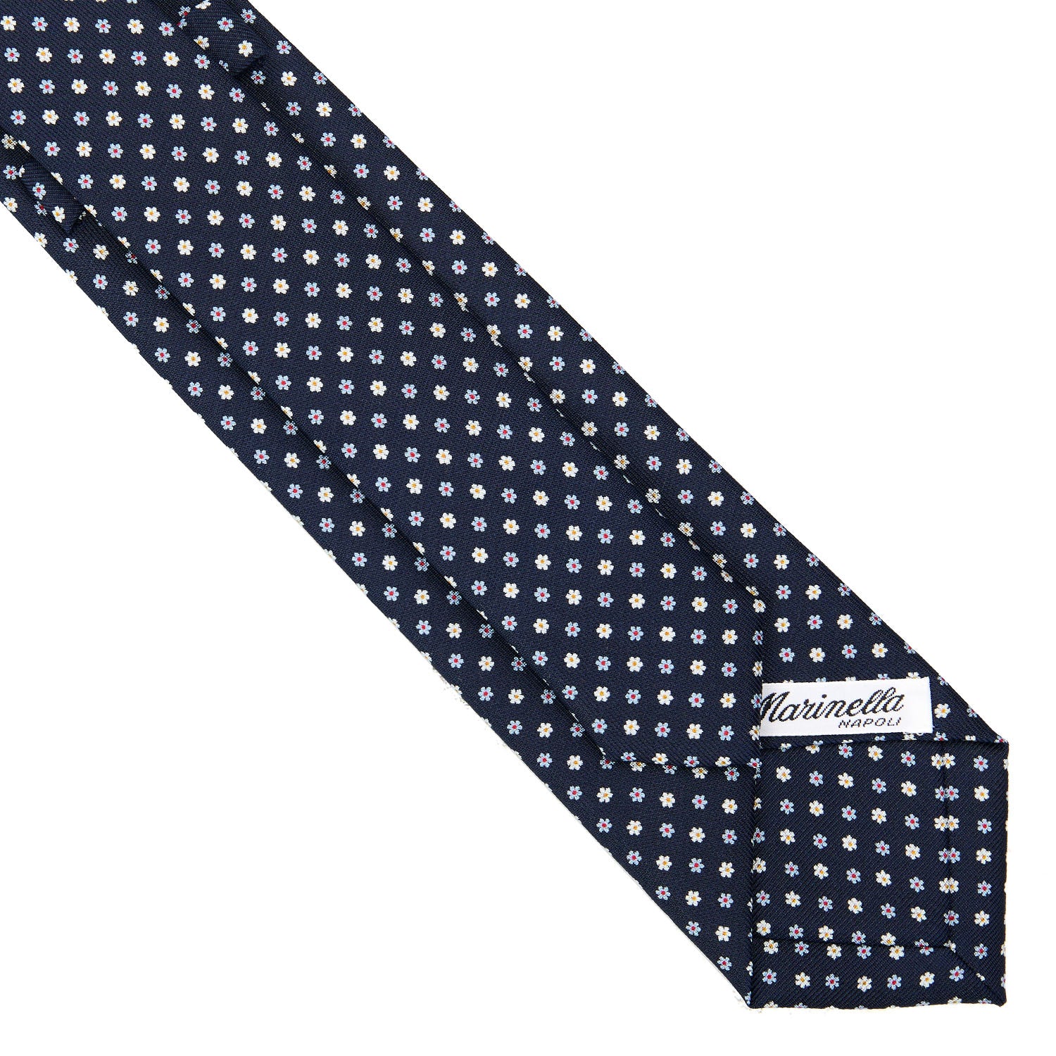 DARK BLUE SARTORIAL 7 CM SILK TIE - Image 4