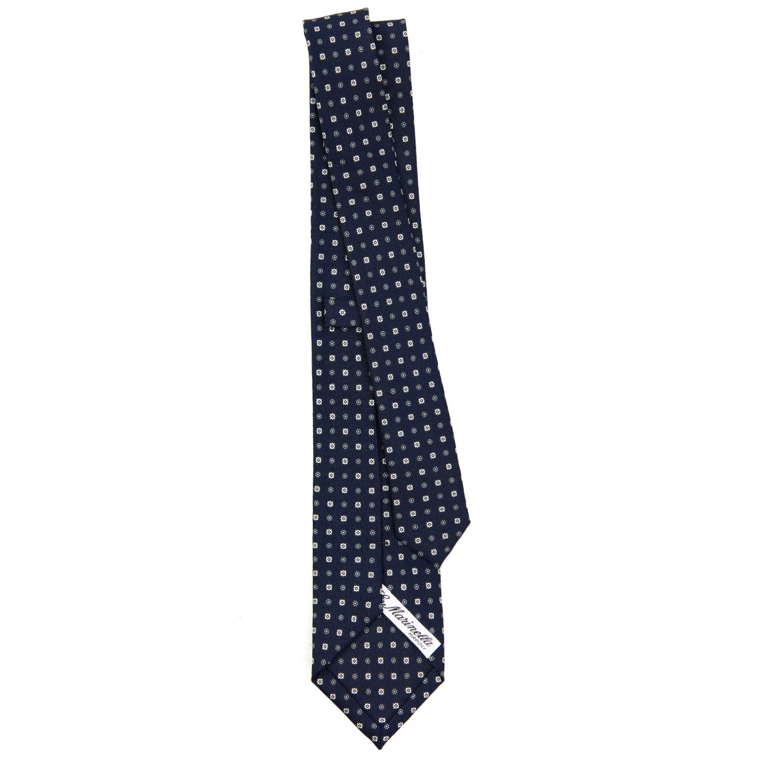 DARK BLUE SARTORIAL 7 CM SILK TIE - Image 3