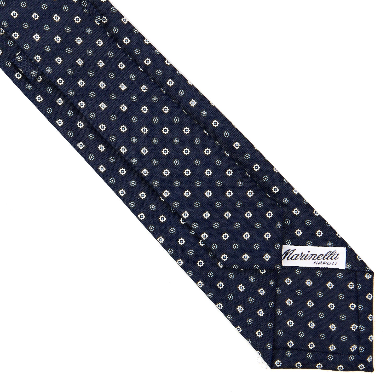 DARK BLUE SARTORIAL 7 CM SILK TIE - Image 4