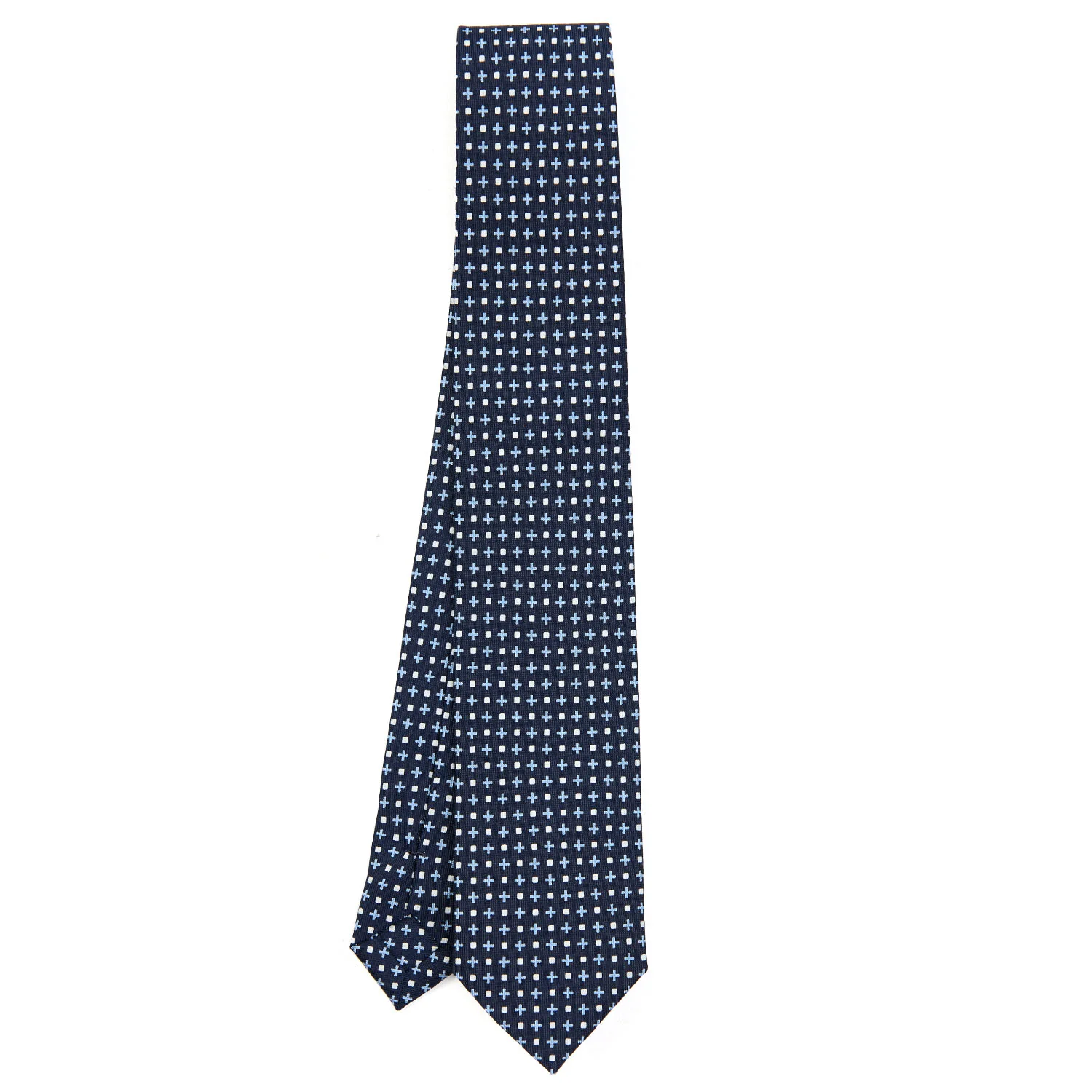 DARK BLUE SARTORIAL 7 CM SILK TIE - Image 2