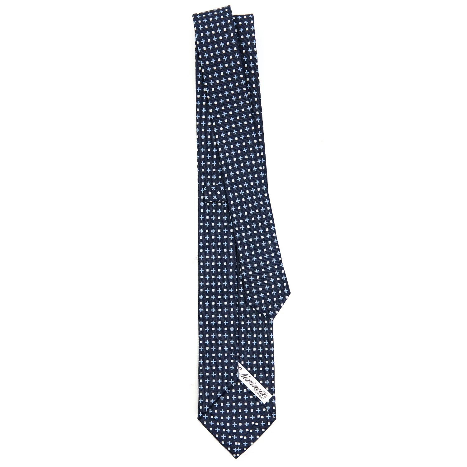 DARK BLUE SARTORIAL 7 CM SILK TIE - Image 3