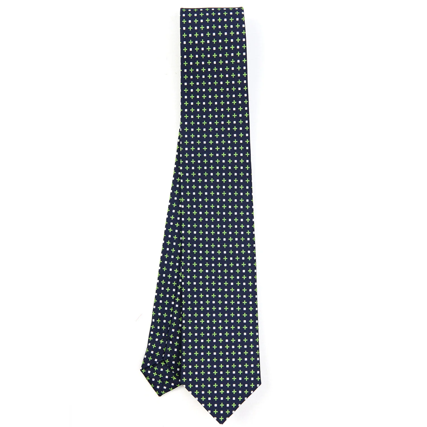 DARK BLUE SARTORIAL 7 CM SILK TIE - Image 2