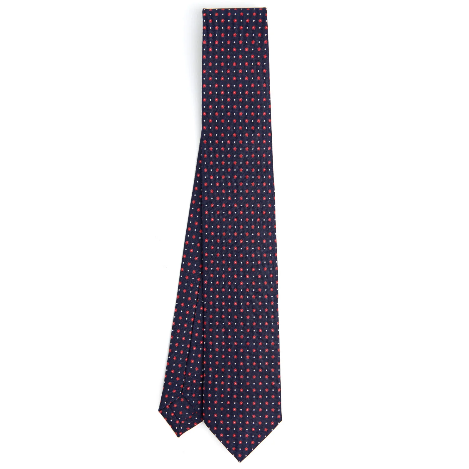 DARK BLUE SARTORIAL 7 CM SILK TIE - Image 2