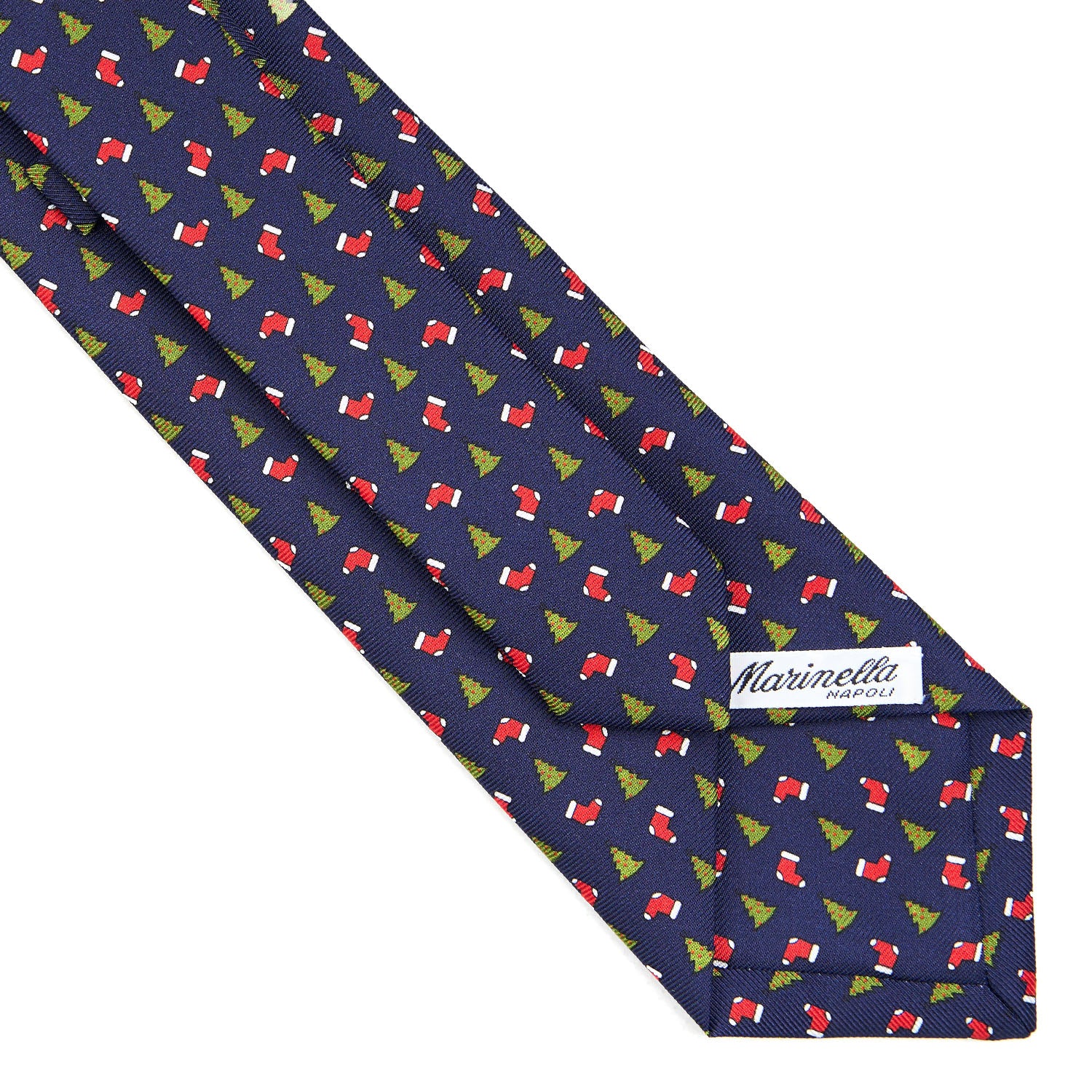 DARK BLUE SARTORIAL HOLIDAY SILK TIE - Image 4