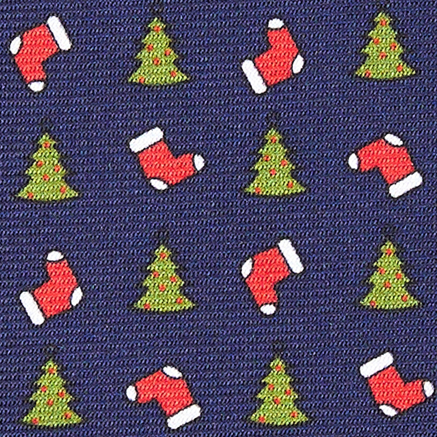 DARK BLUE SARTORIAL HOLIDAY SILK TIE - Image 5