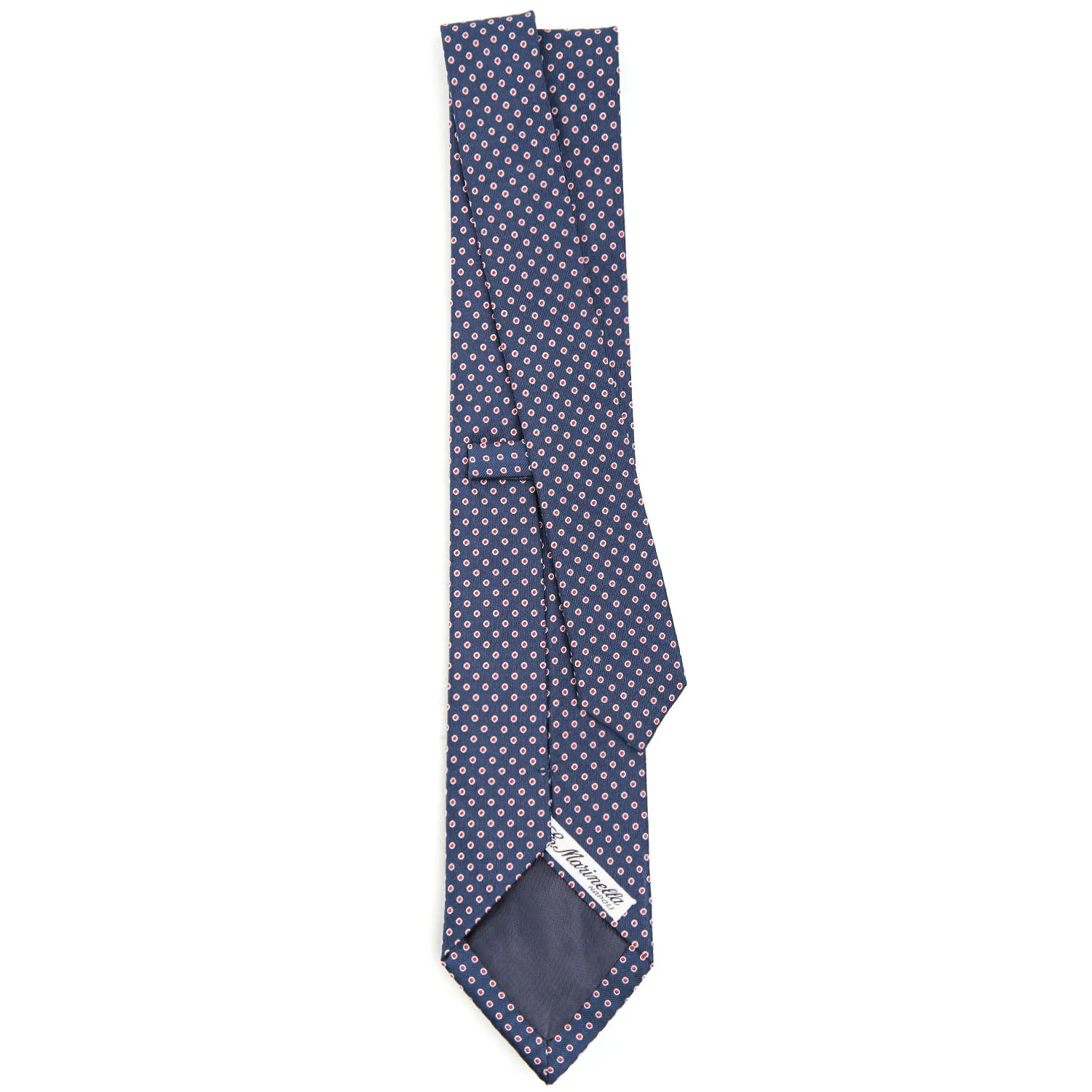 DARK BLUE SARTORIAL JACQUARD SILK TIE - Image 3