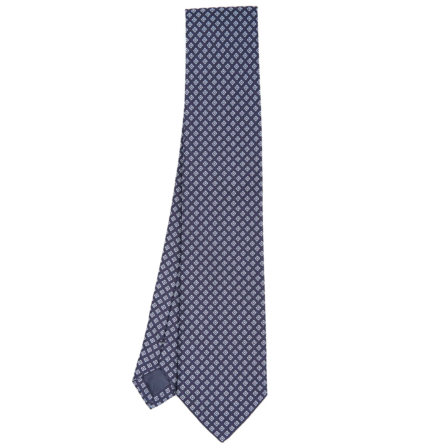 DARK BLUE SARTORIAL JACQUARD SILK TIE - Image 2