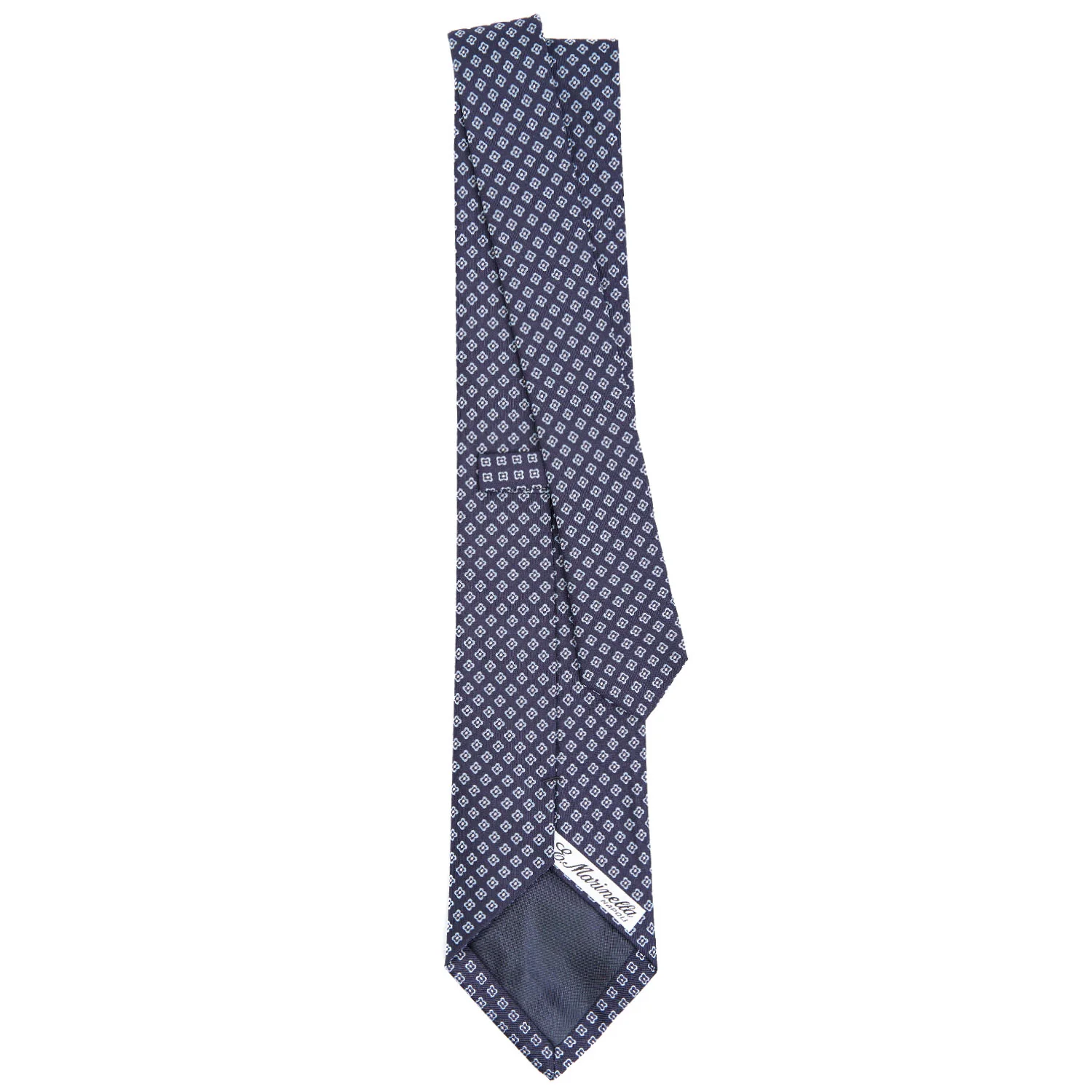 DARK BLUE SARTORIAL JACQUARD SILK TIE - Image 3