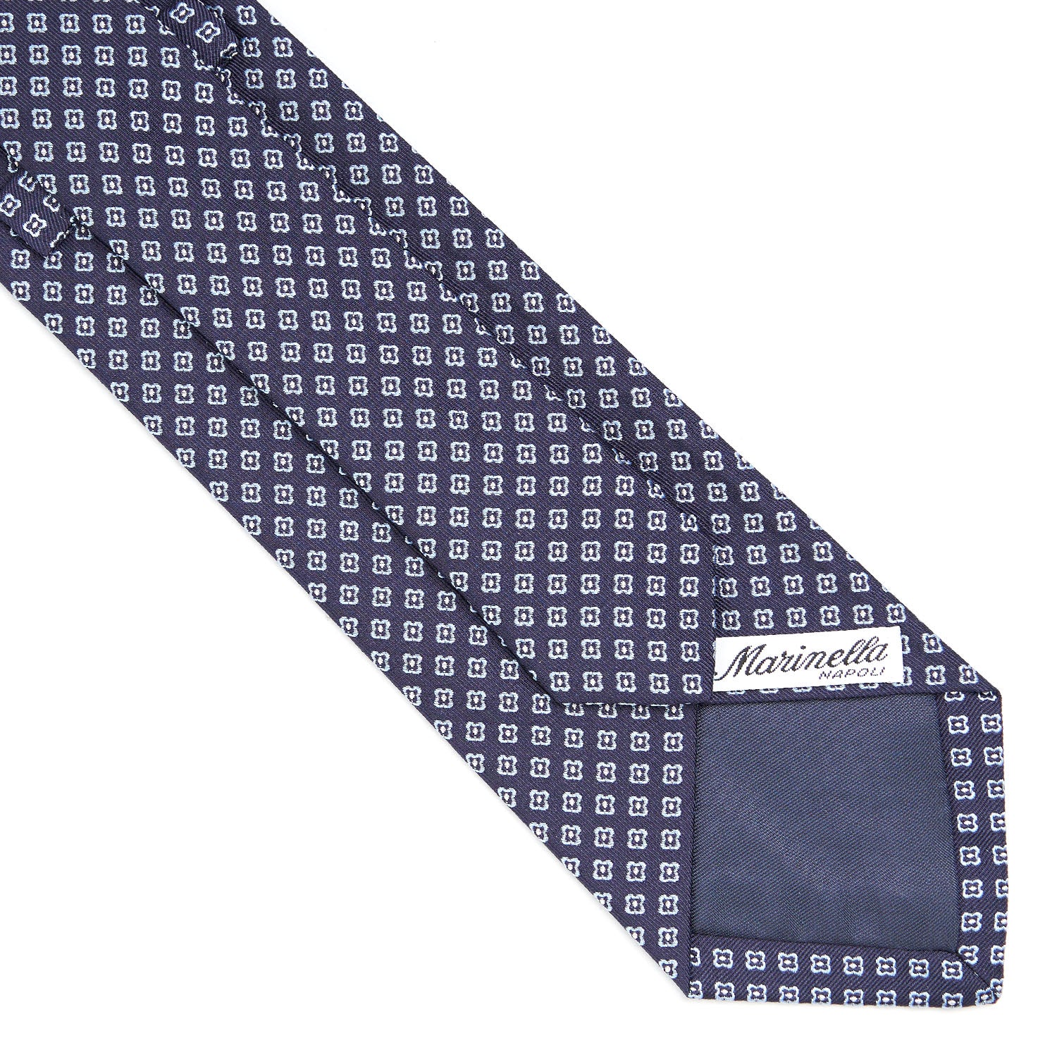DARK BLUE SARTORIAL JACQUARD SILK TIE - Image 4