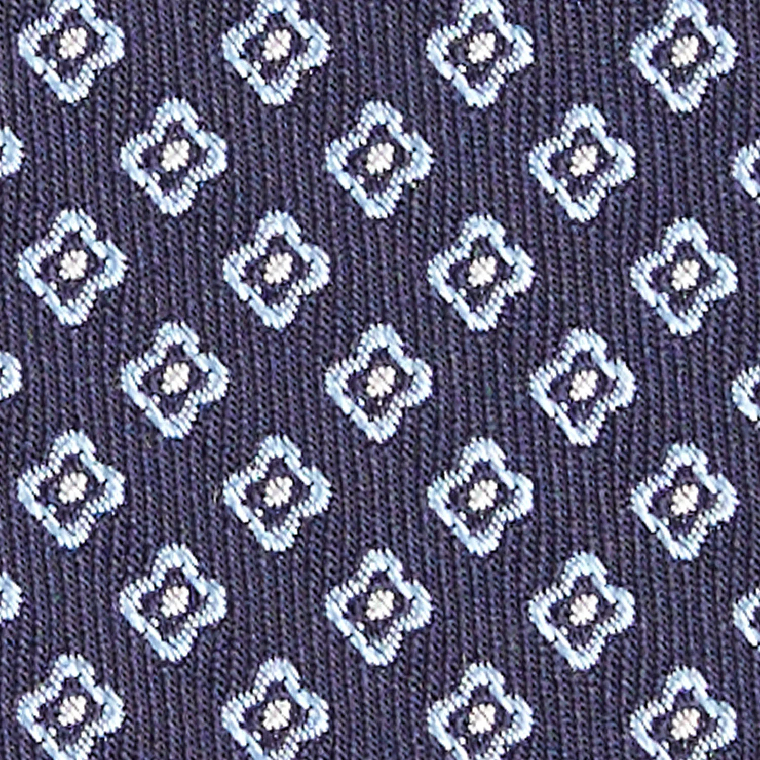 DARK BLUE SARTORIAL JACQUARD SILK TIE - Image 5
