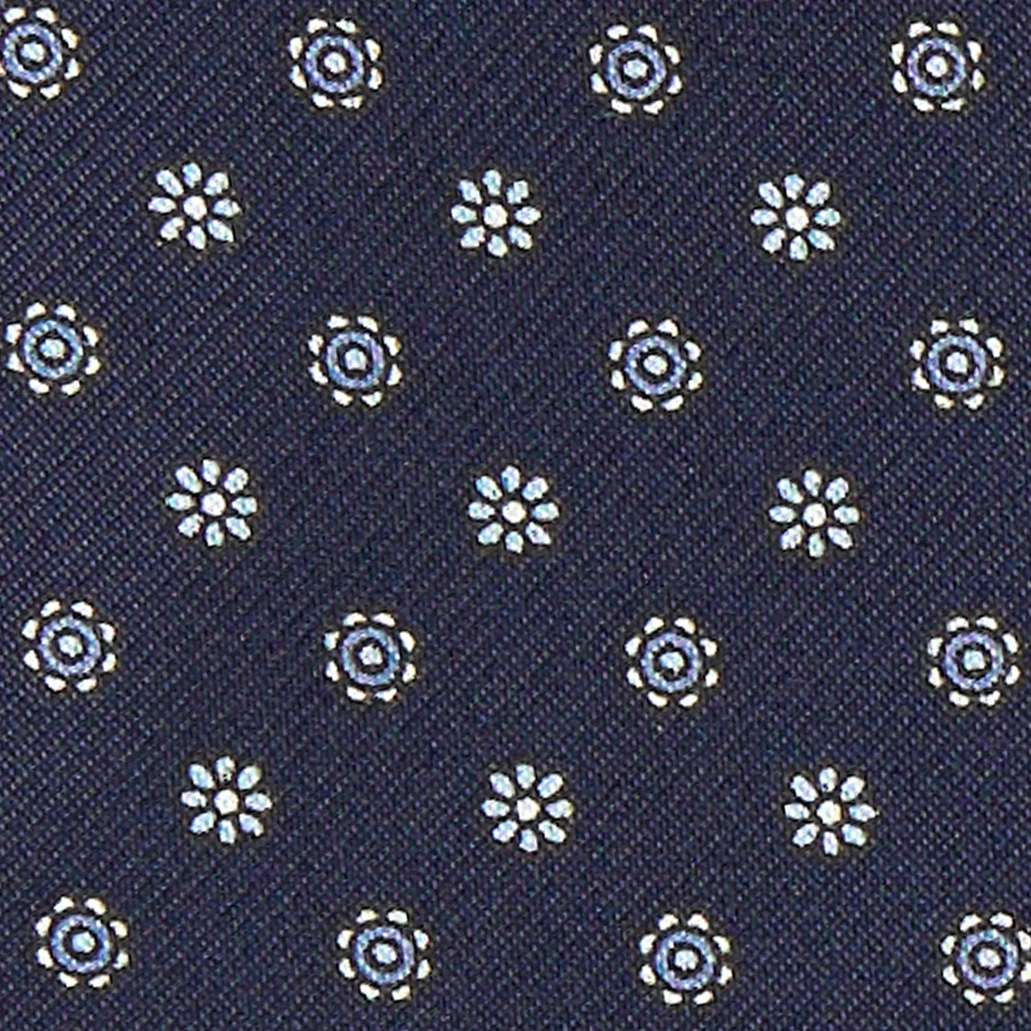 DARK BLUE SILK ASCOT TIE - Image 2