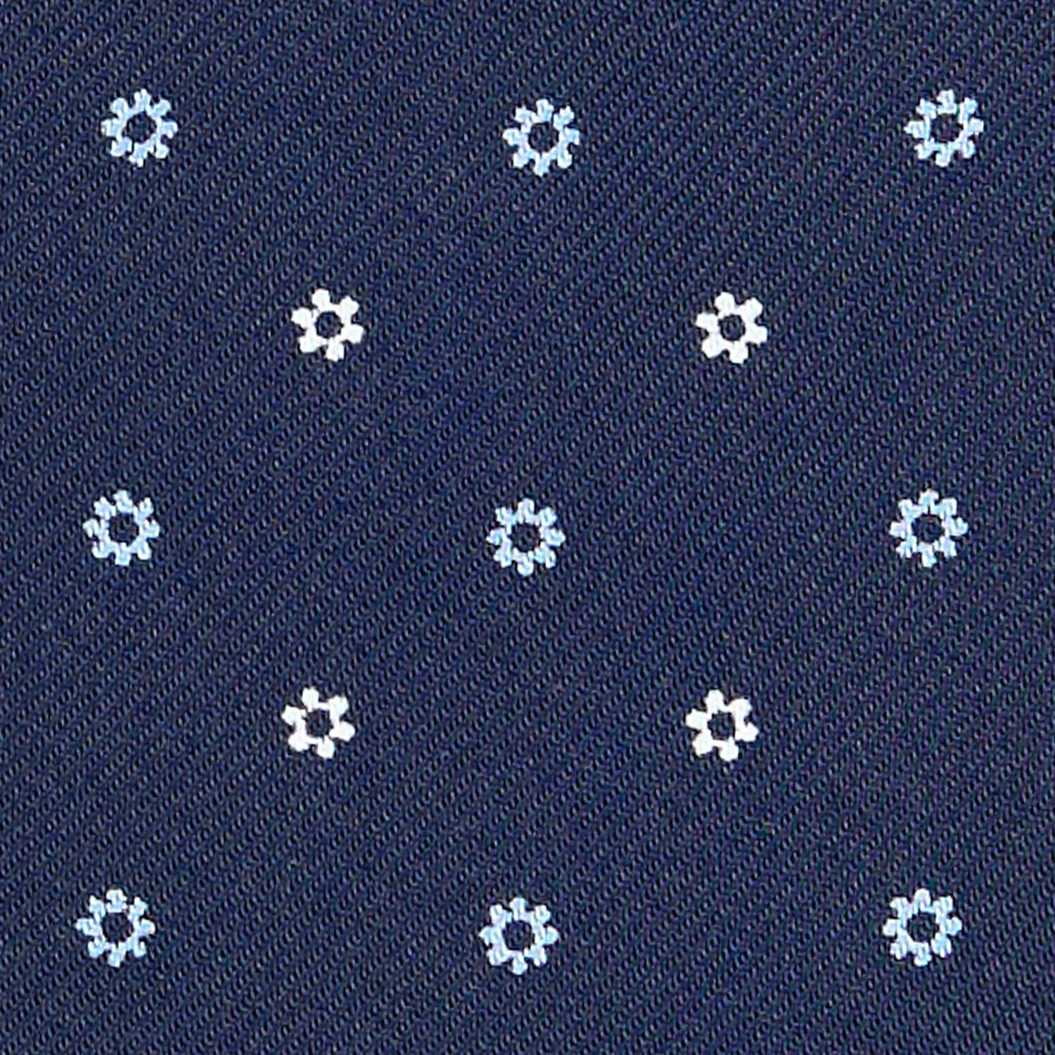 DARK BLUE SILK ASCOT TIE - Image 2