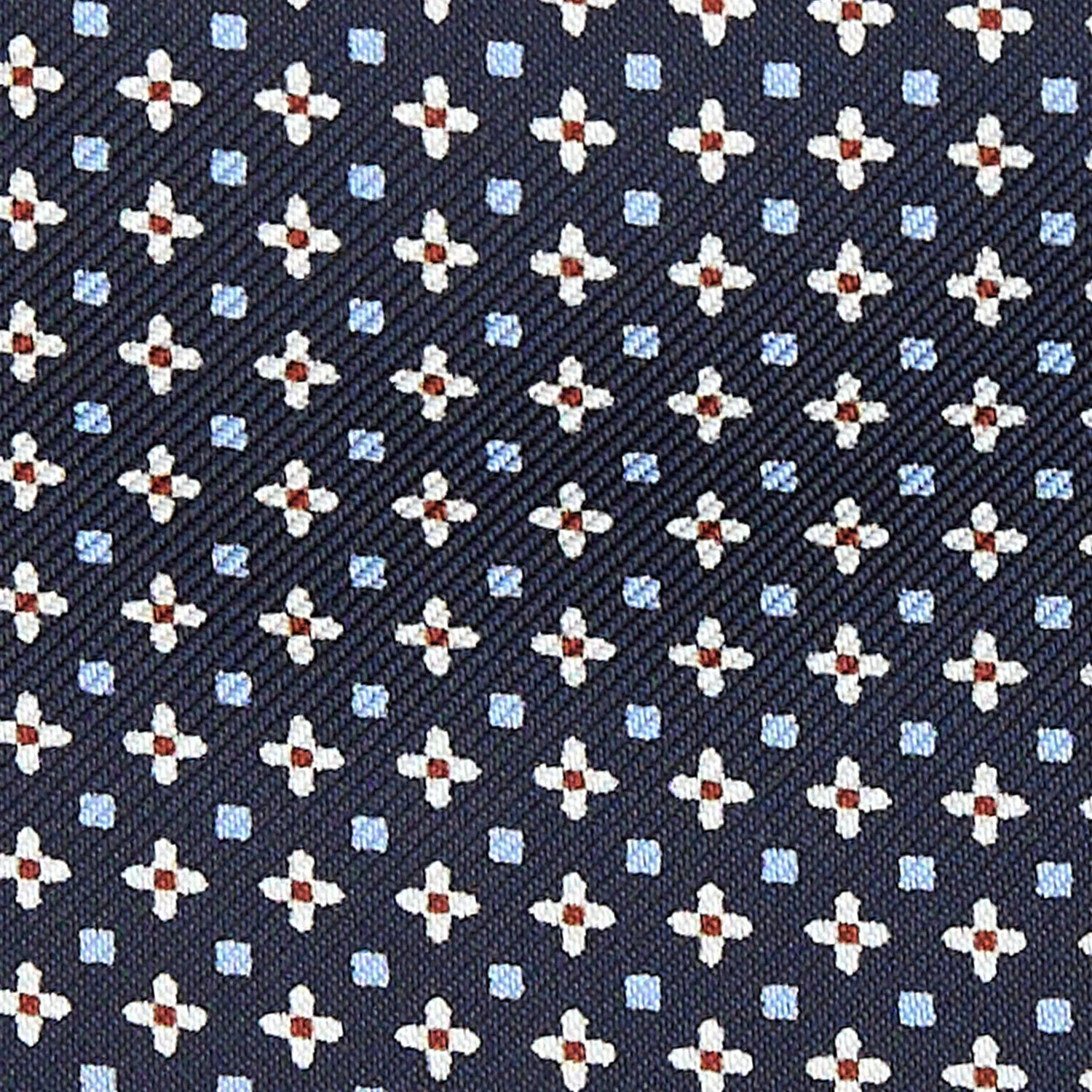 DARK BLUE SILK ASCOT TIE - Image 2