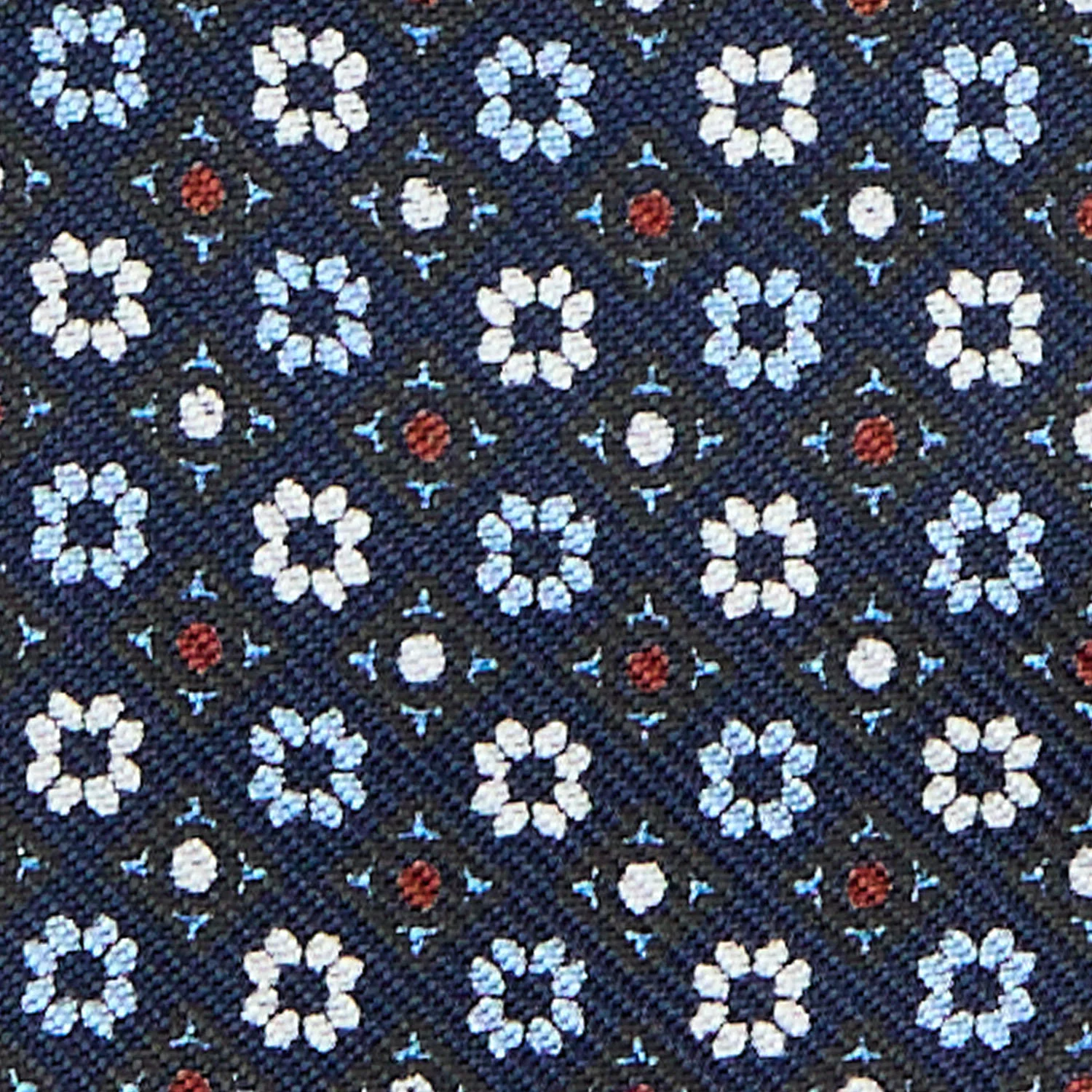DARK BLUE SILK BOWTIE TO SELF-TIE - Image 2