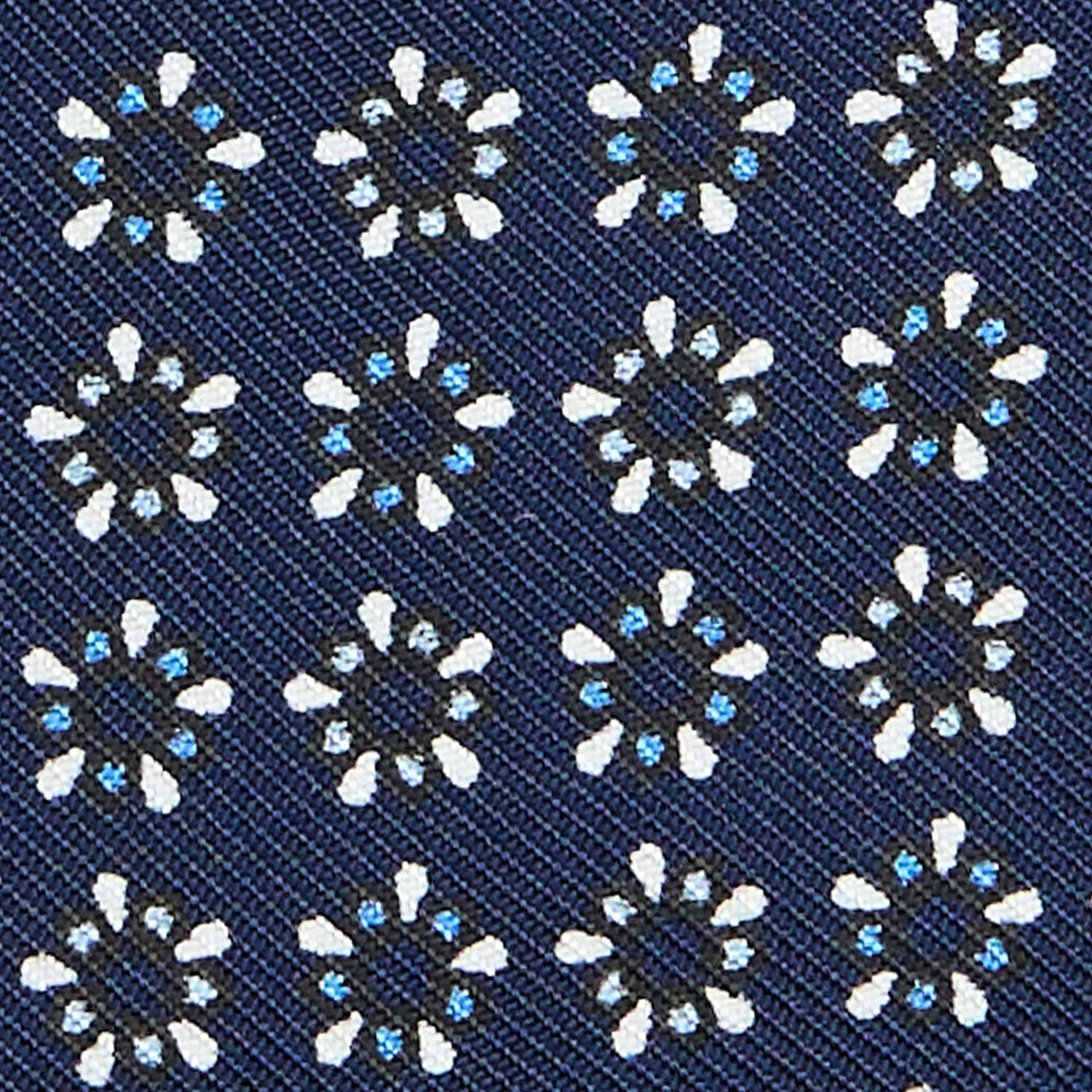 DARK BLUE SILK BOWTIE TO SELF-TIE - Image 2