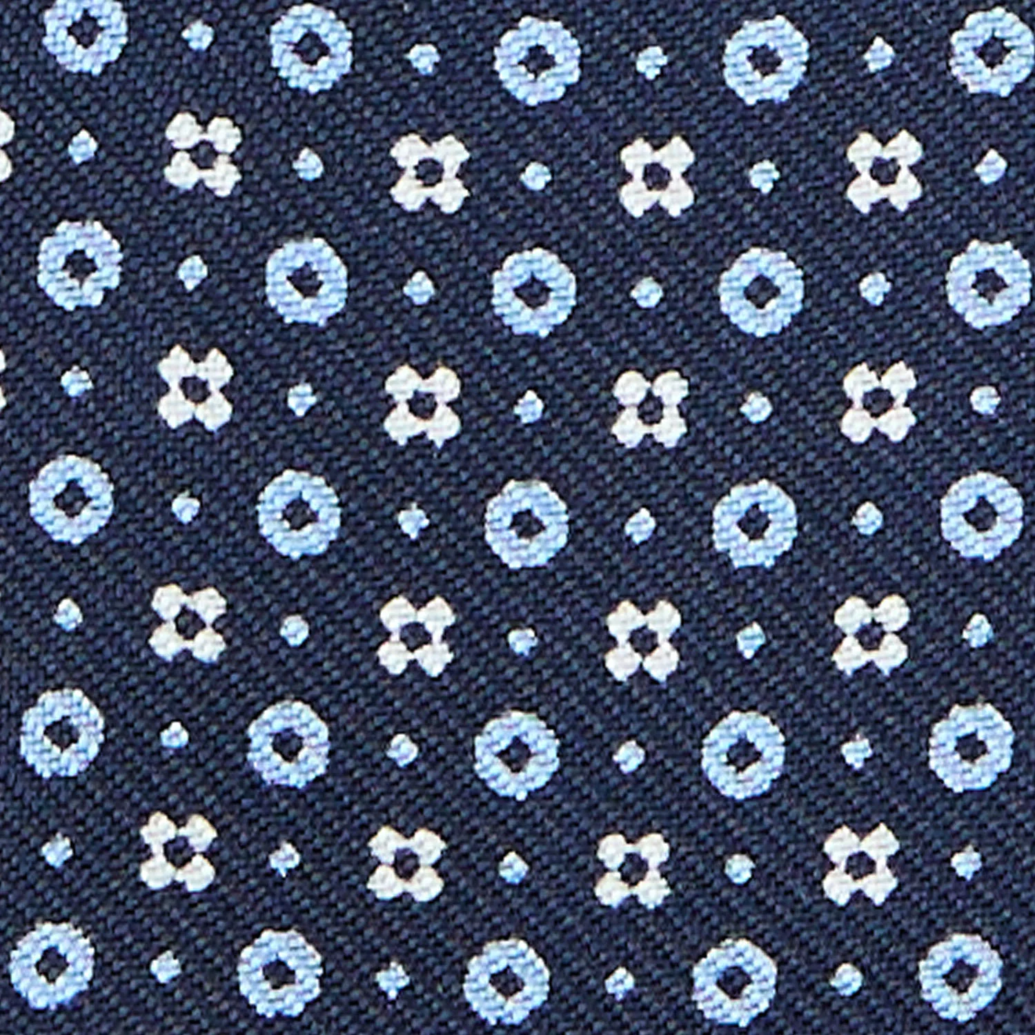 DARK BLUE SILK BOWTIE TO SELF-TIE - Image 2