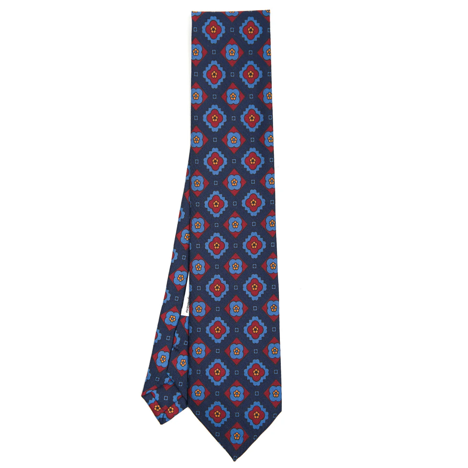 DARK BLUE SILK TIE - Image 2