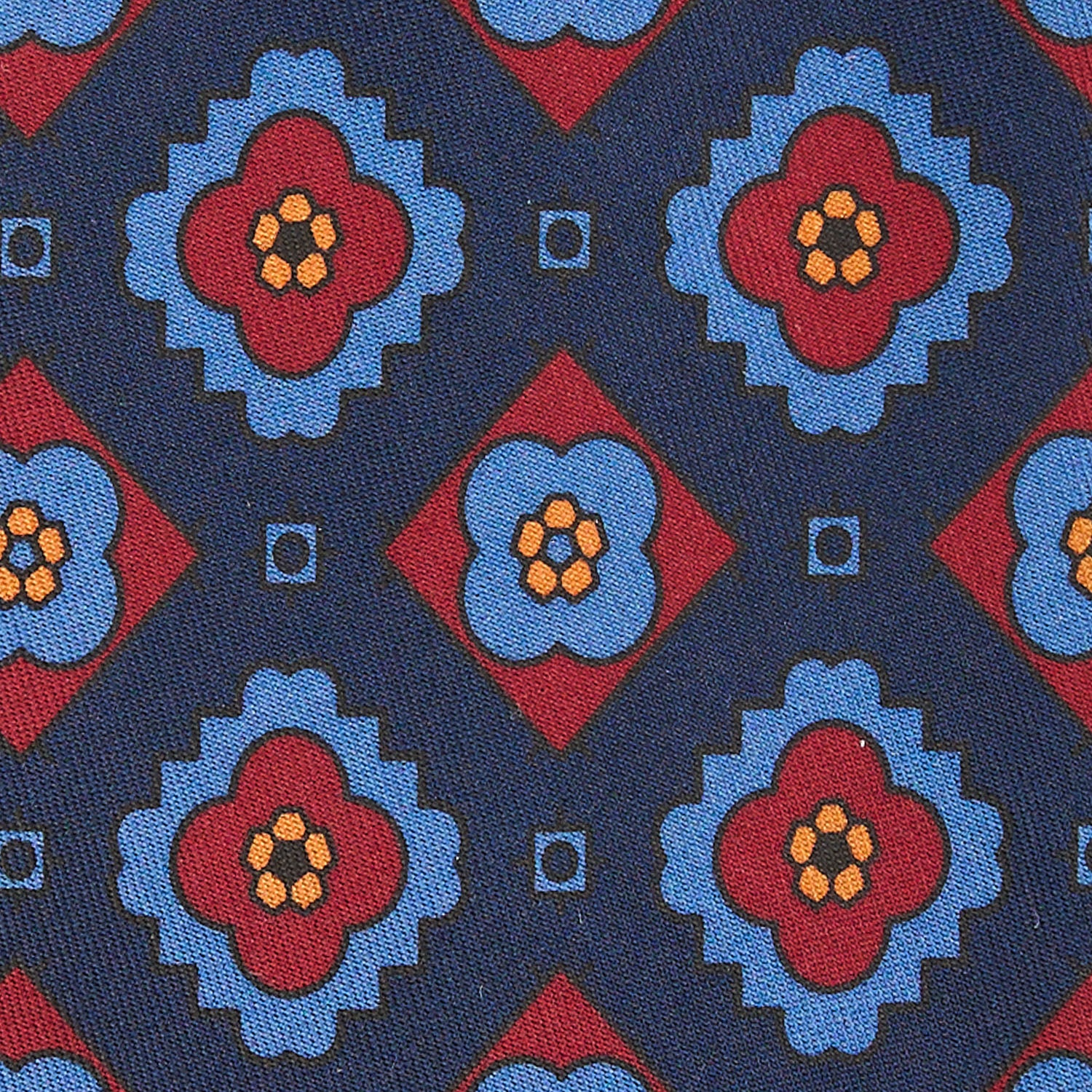 DARK BLUE SILK TIE - Image 4