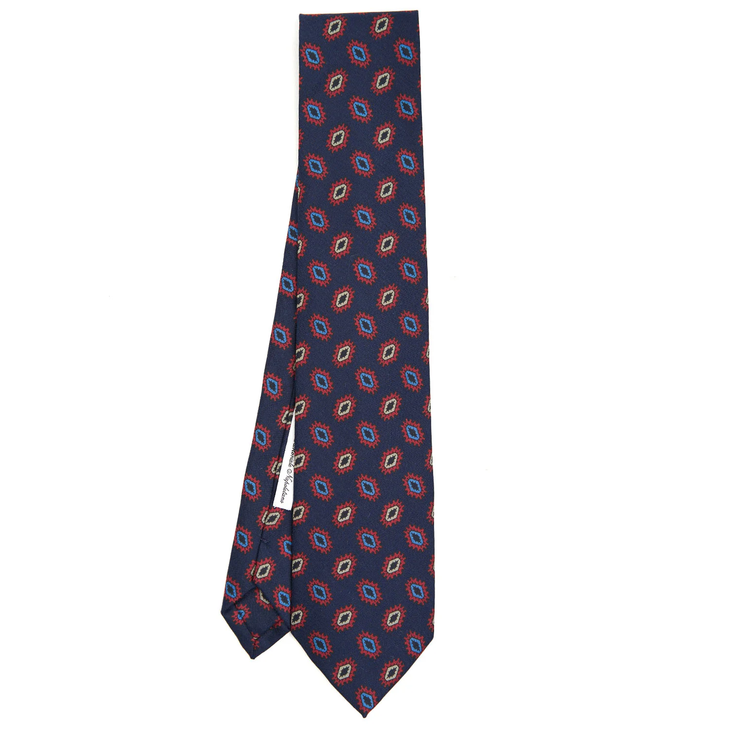 DARK BLUE SILK TIE - Image 2