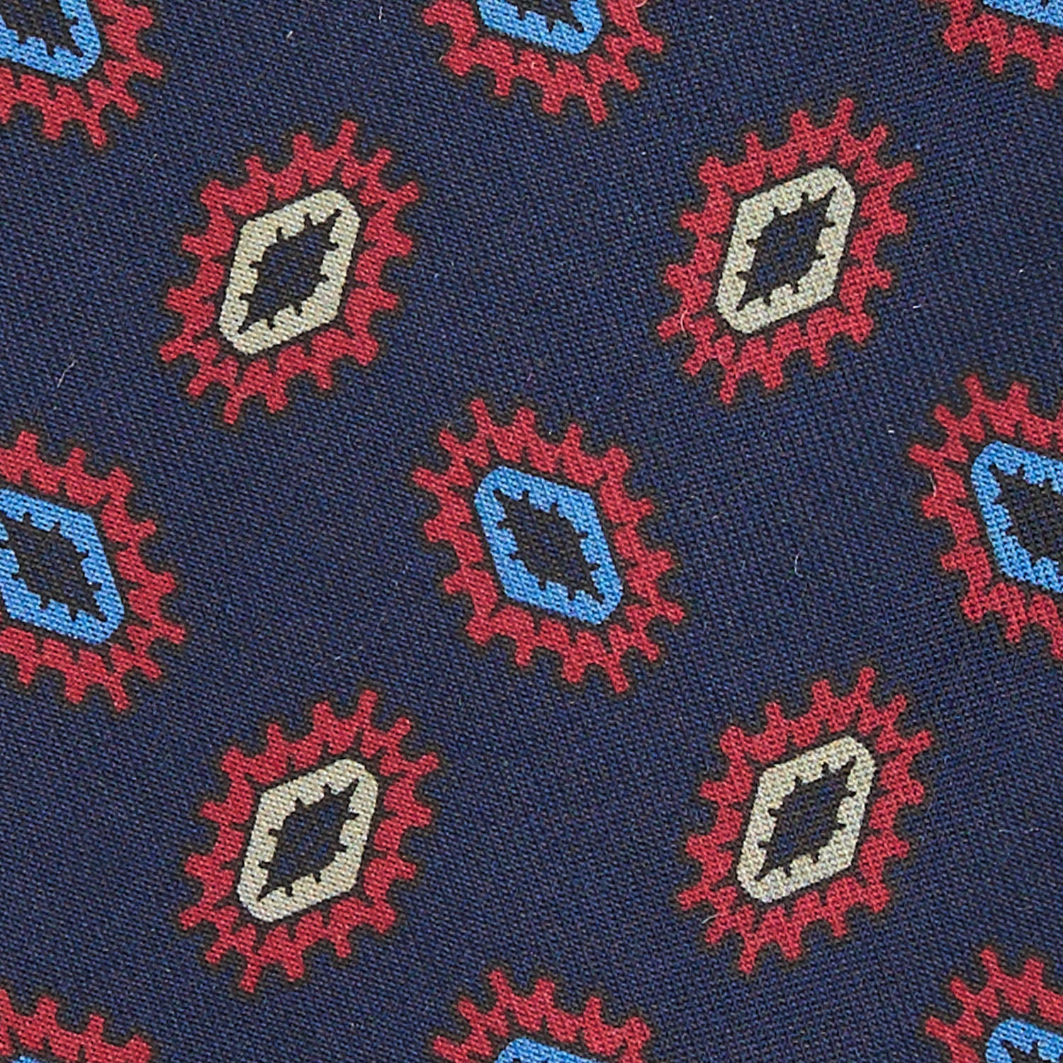 DARK BLUE SILK TIE - Image 4