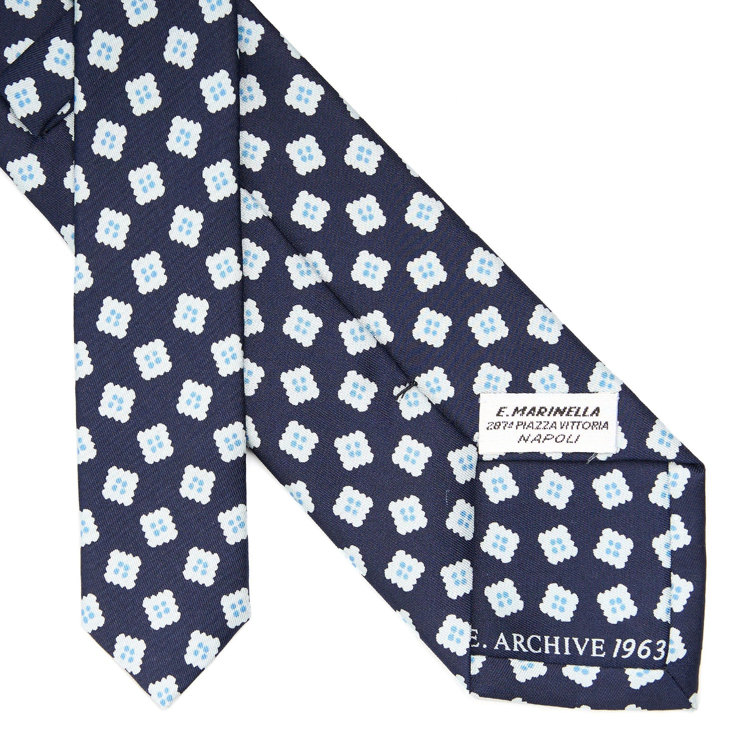 DARK BLUE SILK TIE